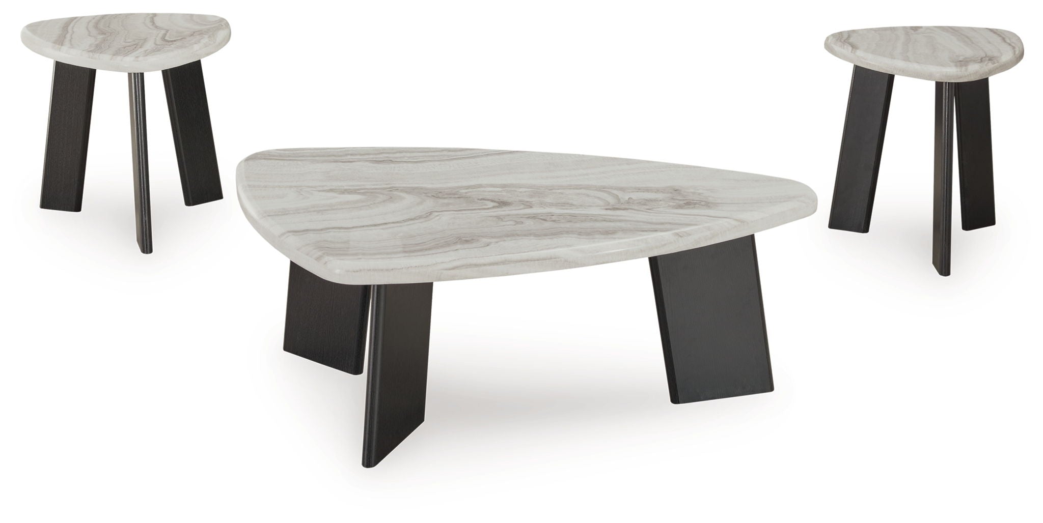 Lilyberg – Occasional Table Set (Set of 3) – Gray / Black