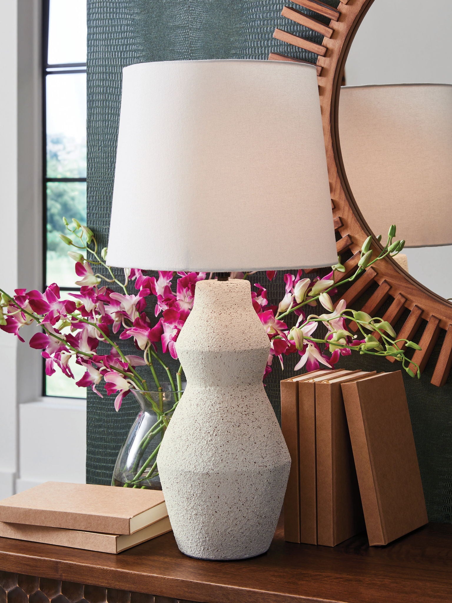 Dawthorne - Paper Table Lamp - Cream - Image 3