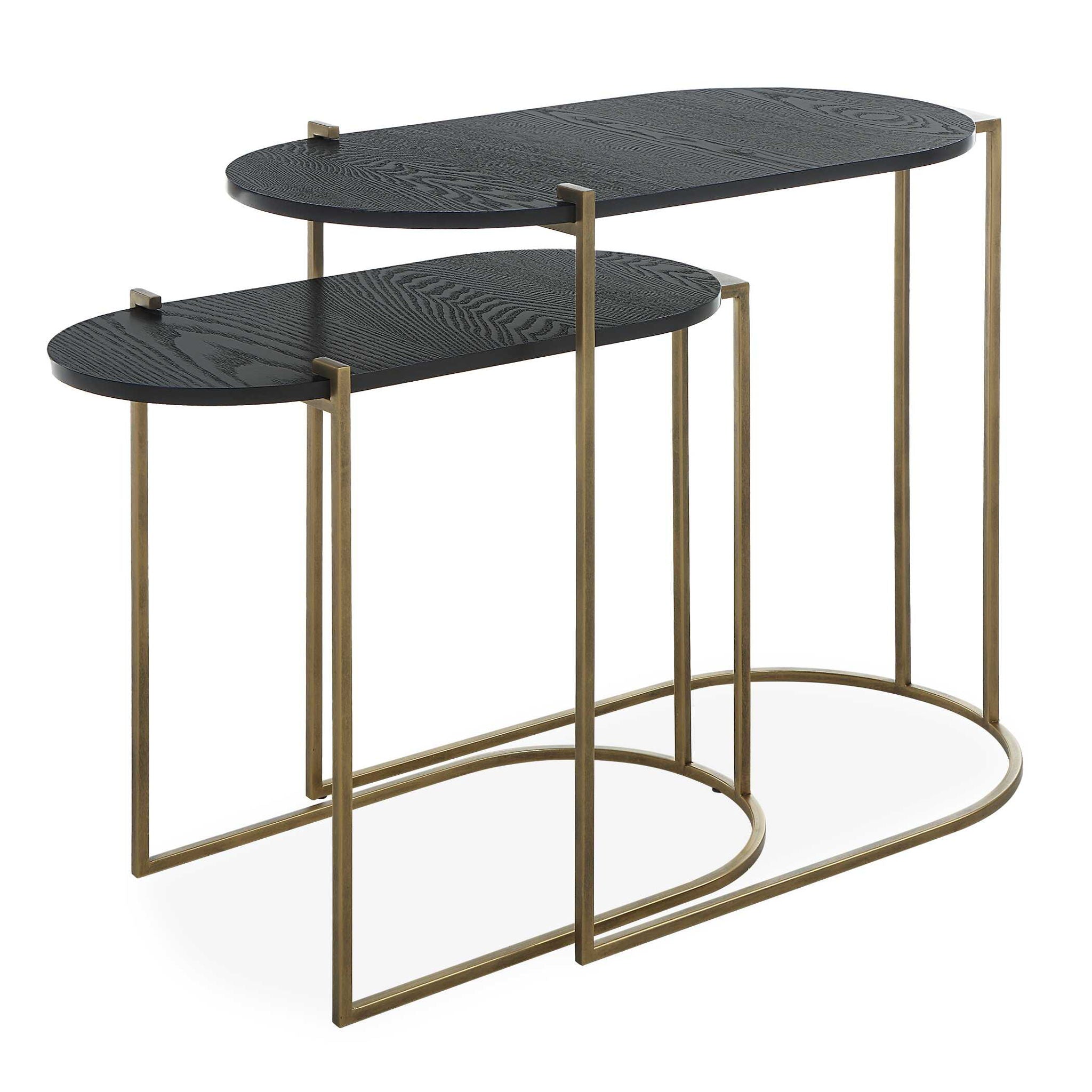 Aztec – Wood Nesting Tables (Set of 2)