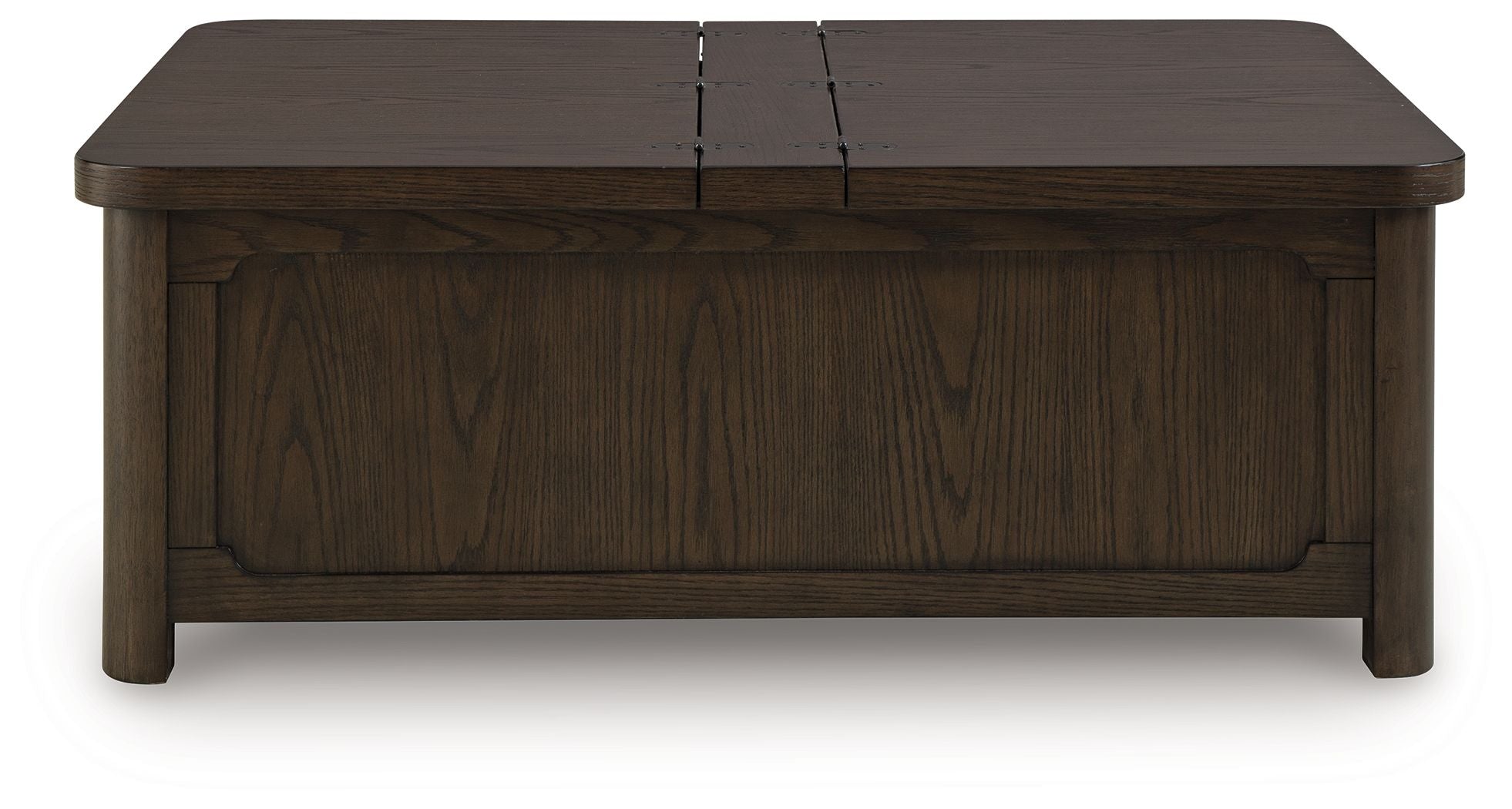 Breckington - Cocktail Table With Storage - Dark Brown - Image 3