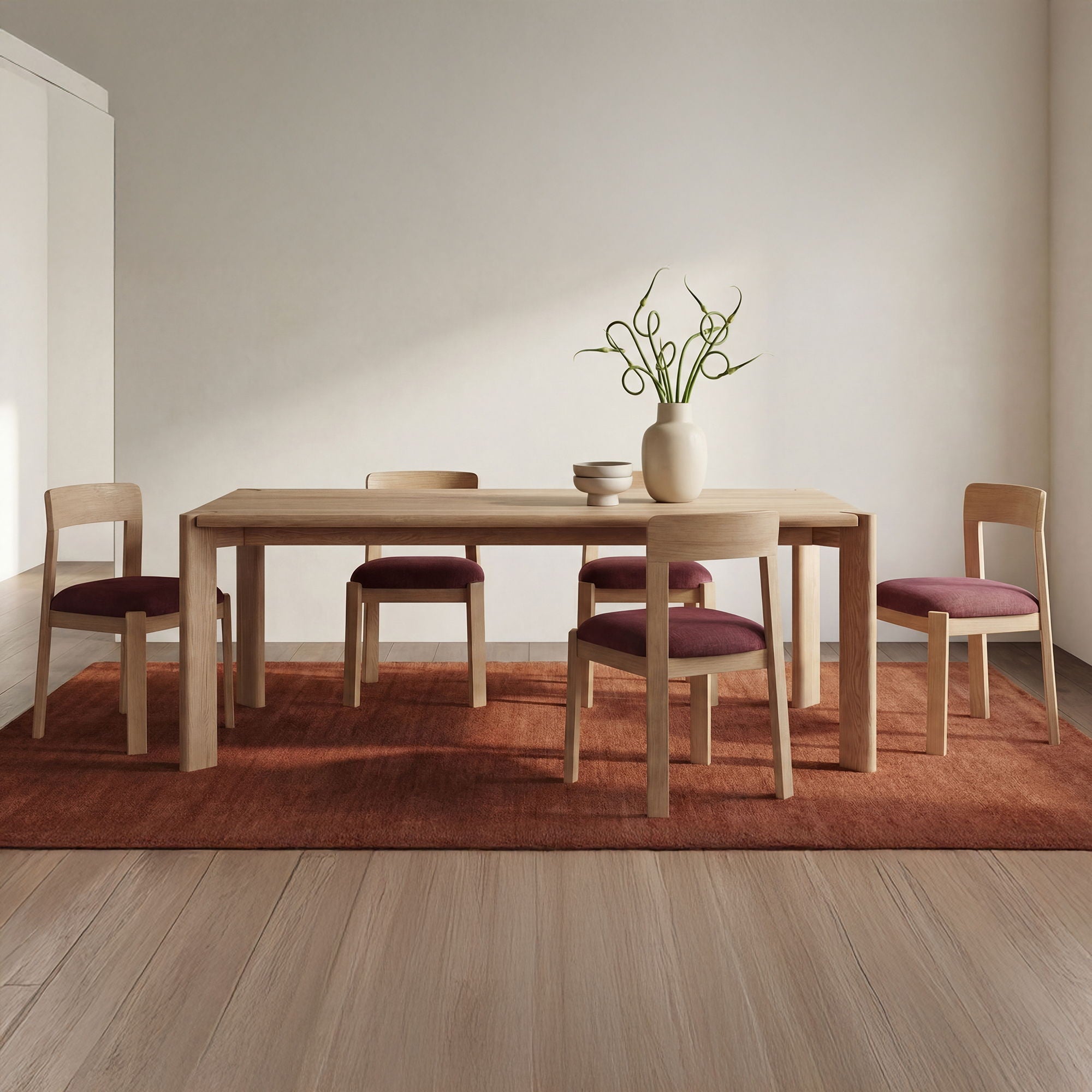 Daifuku – Large Dining Table – Brushed Oak / Natural