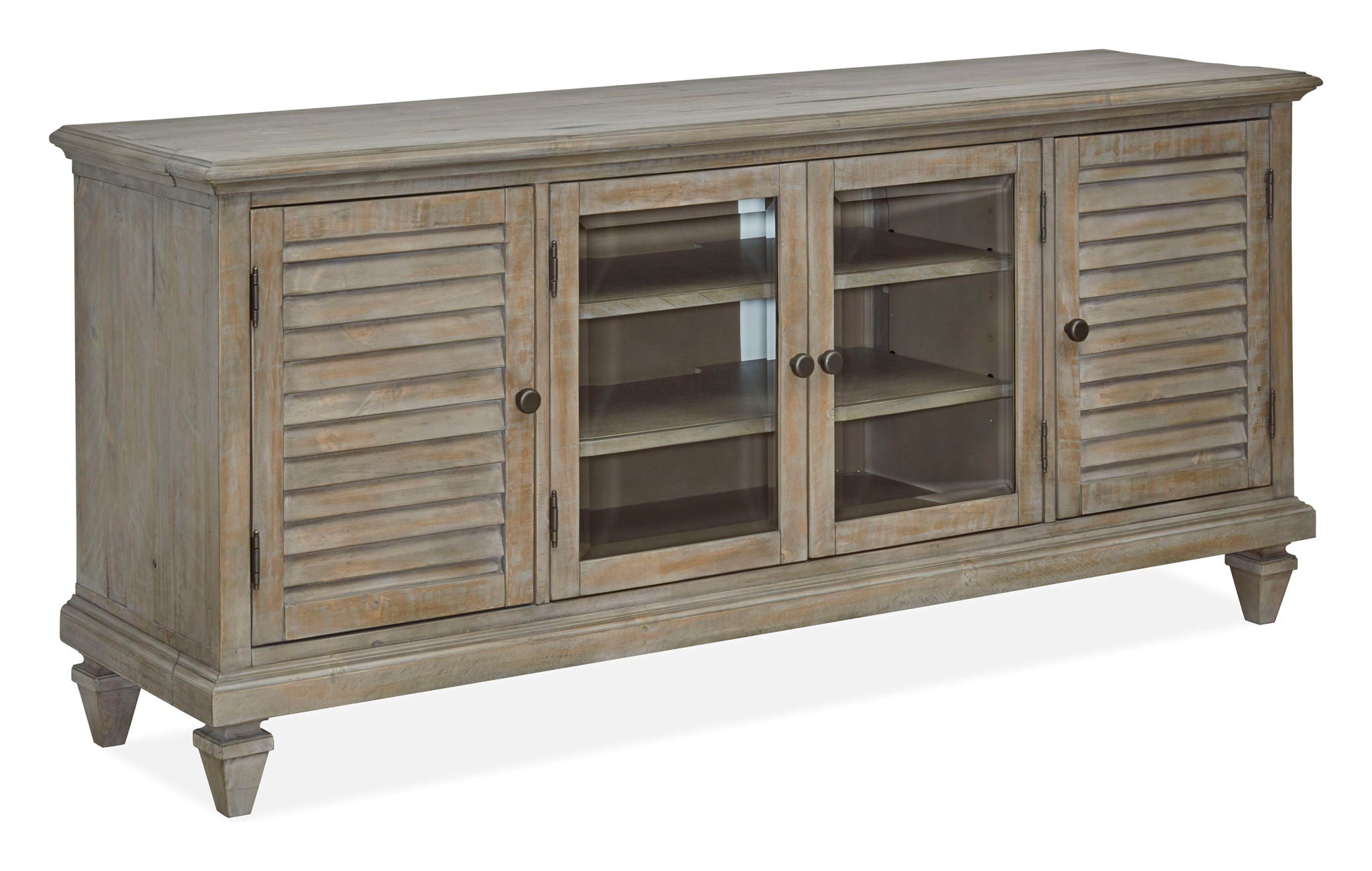 Calistoga - Rustic Entertainment Console - Dovetail Gray - Image 2