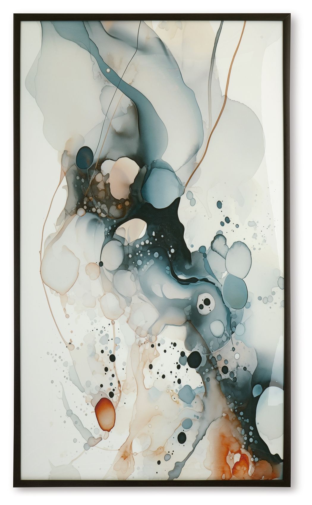 Foxenburg - Wall Art - Blue / Amber / White - Image 1
