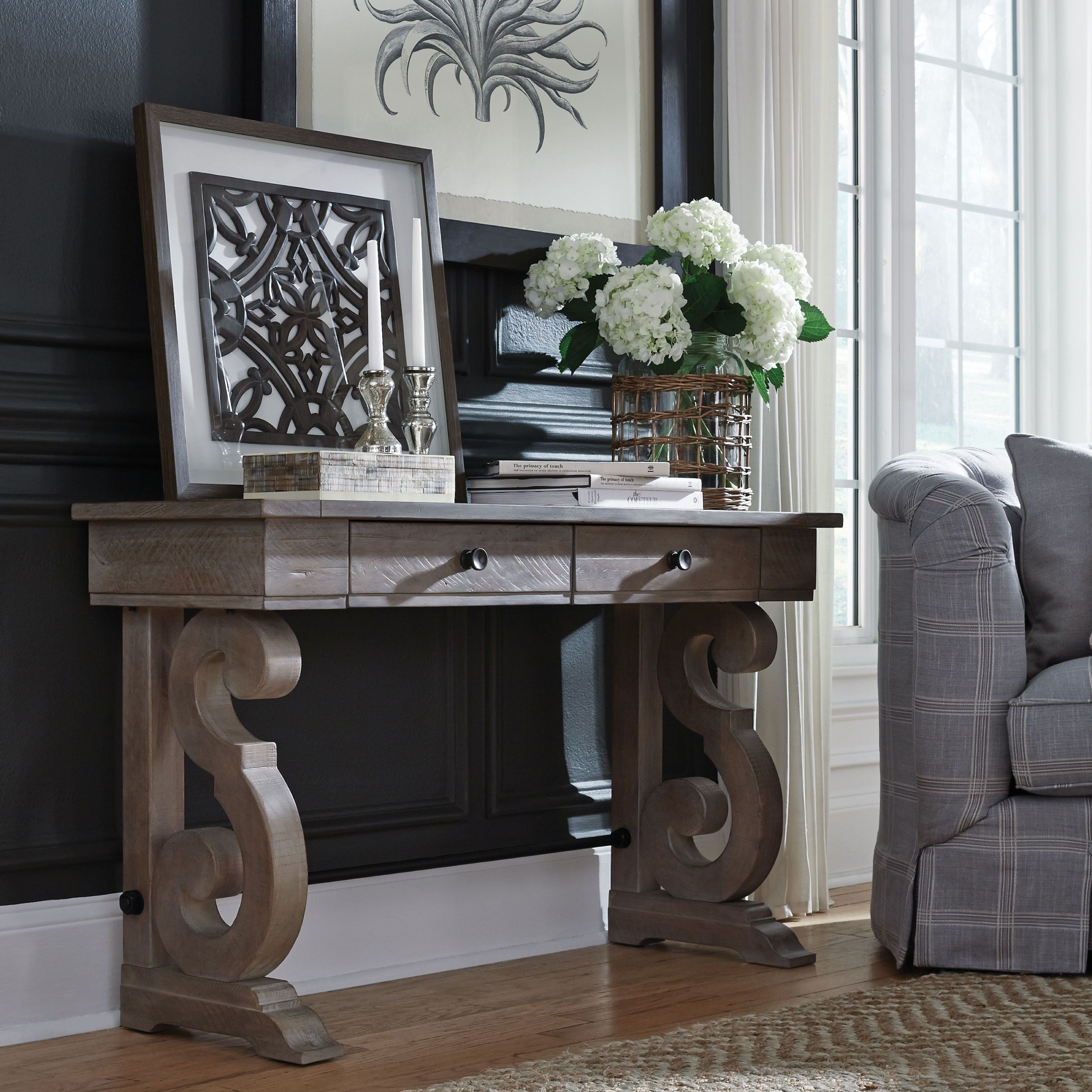 Tinley Park - Rectangular Sofa Table - Dove Tail Gray - Image 3
