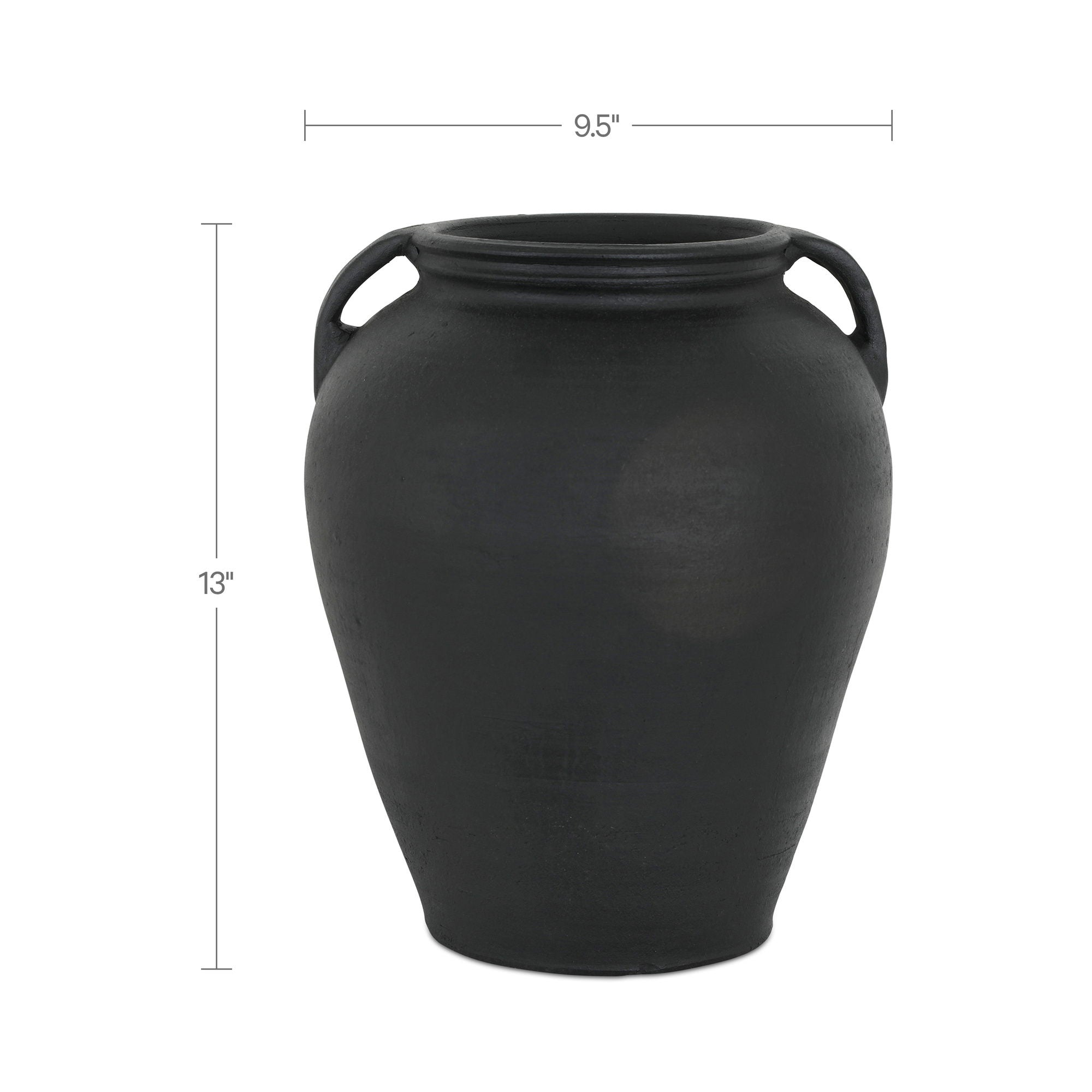 Jovi - Terracotta Vase - Black - Image 3