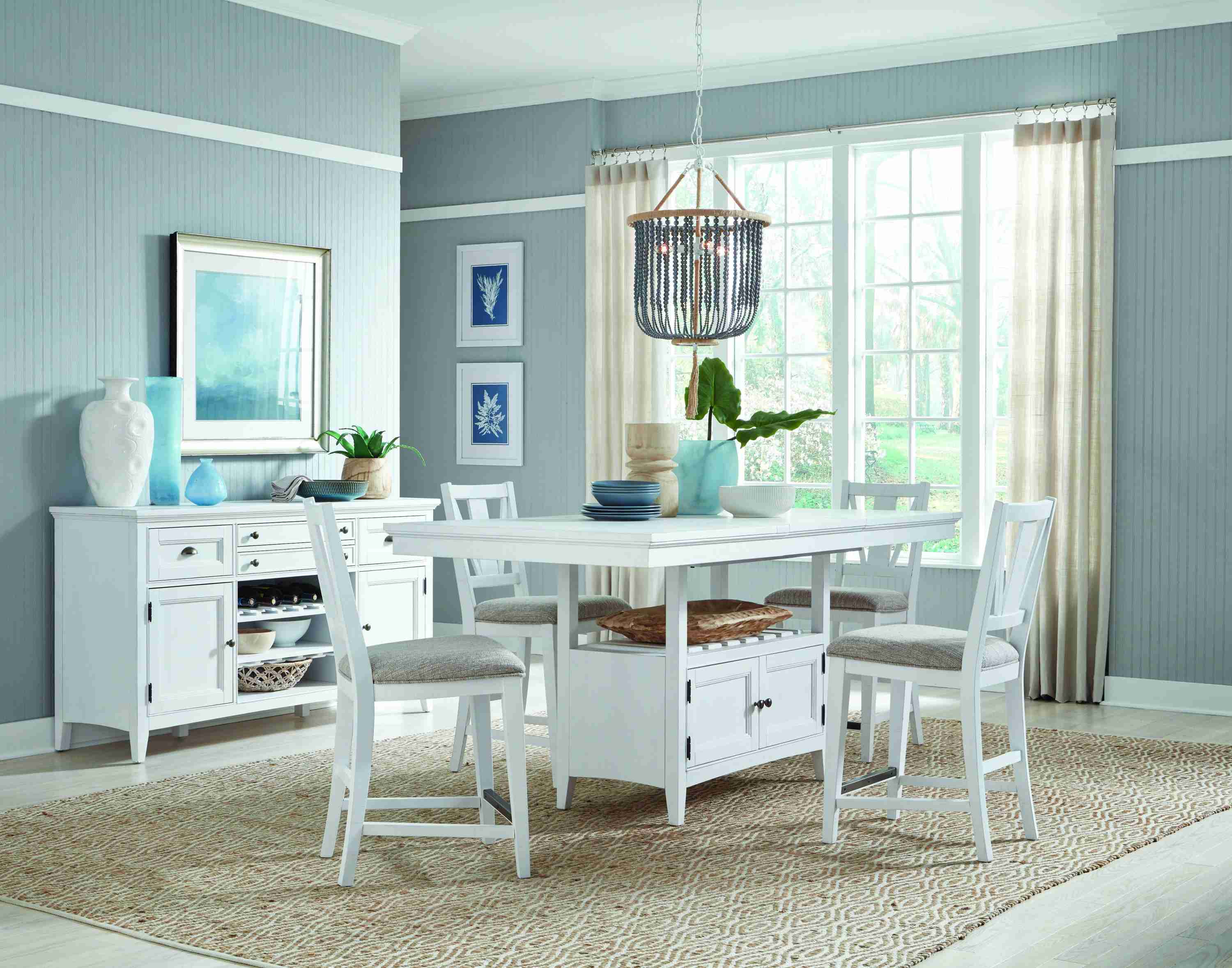 Heron Cove - Counter Chair With Upholstered Seat (Set of 2) - Chalk White - Image 2