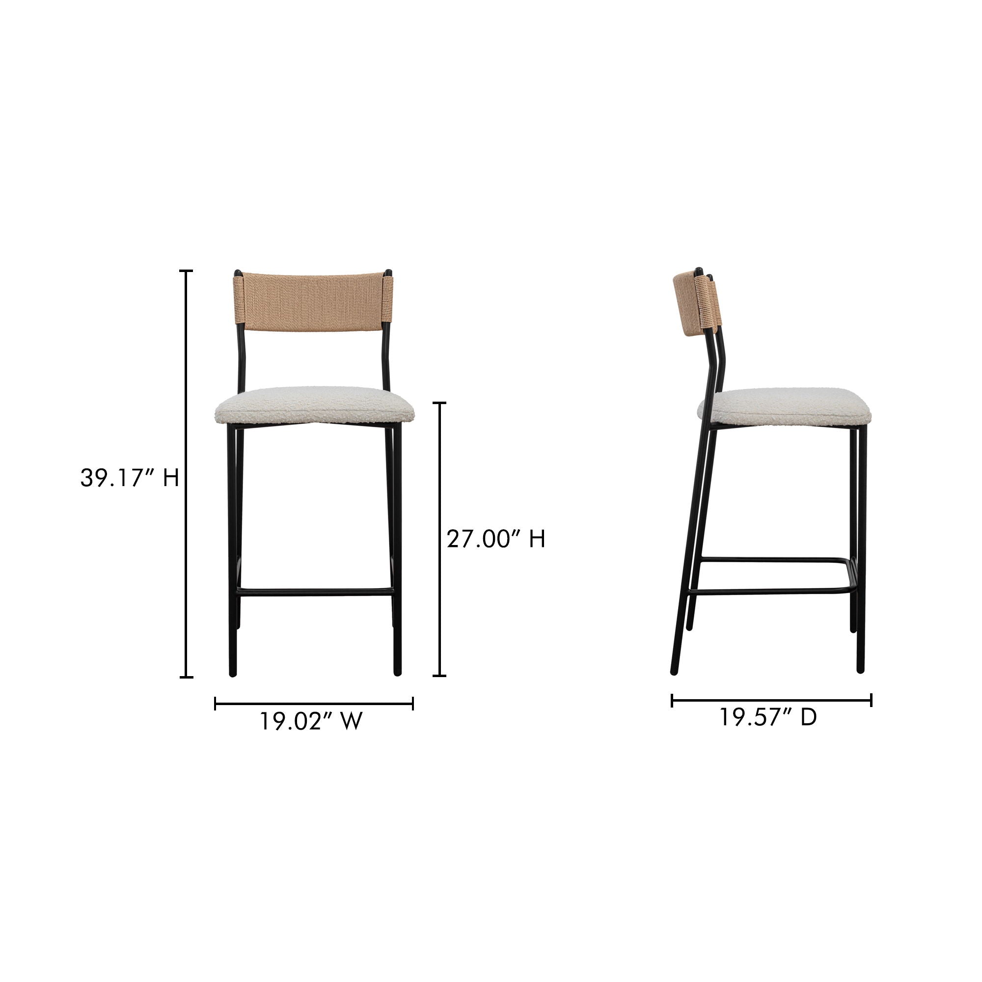 Foley - Counter Stool - White - Image 2