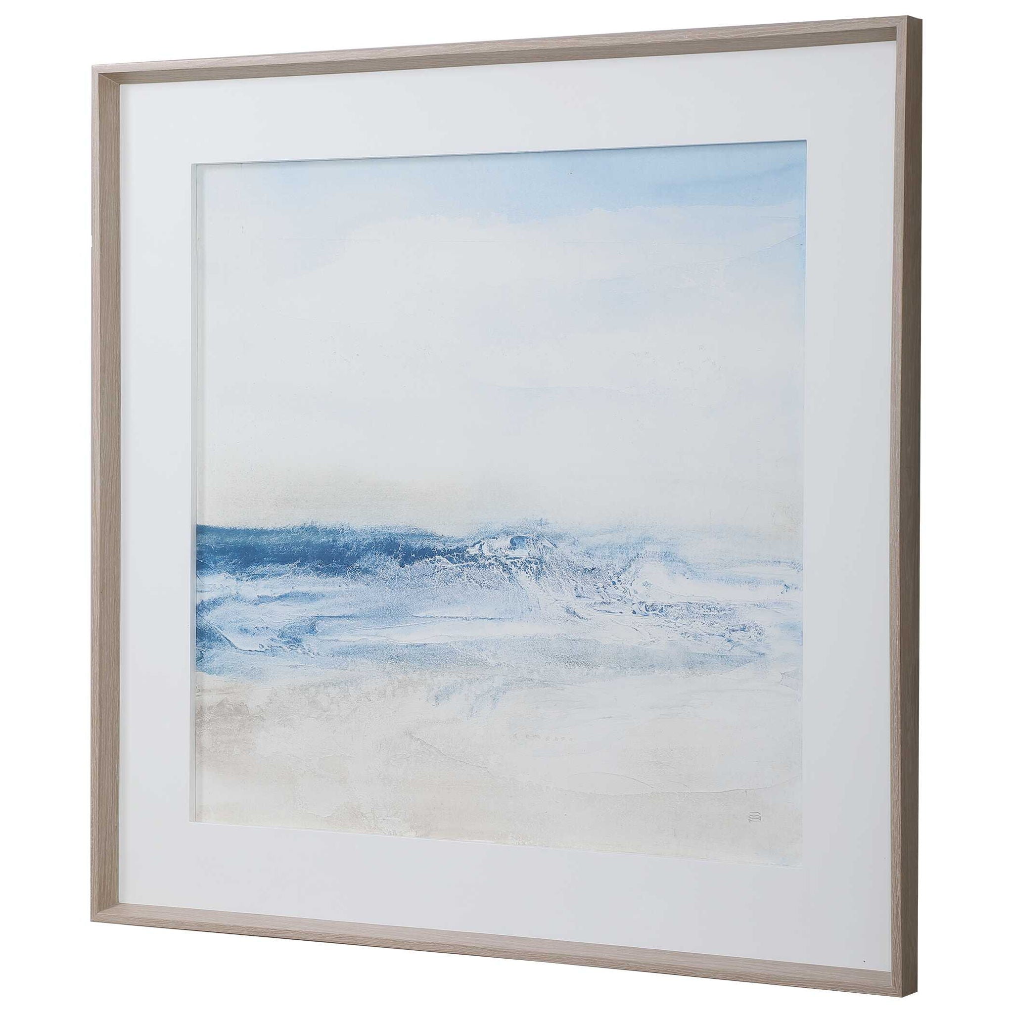 Surf And Sand - Framed Print - Blue - Image 3
