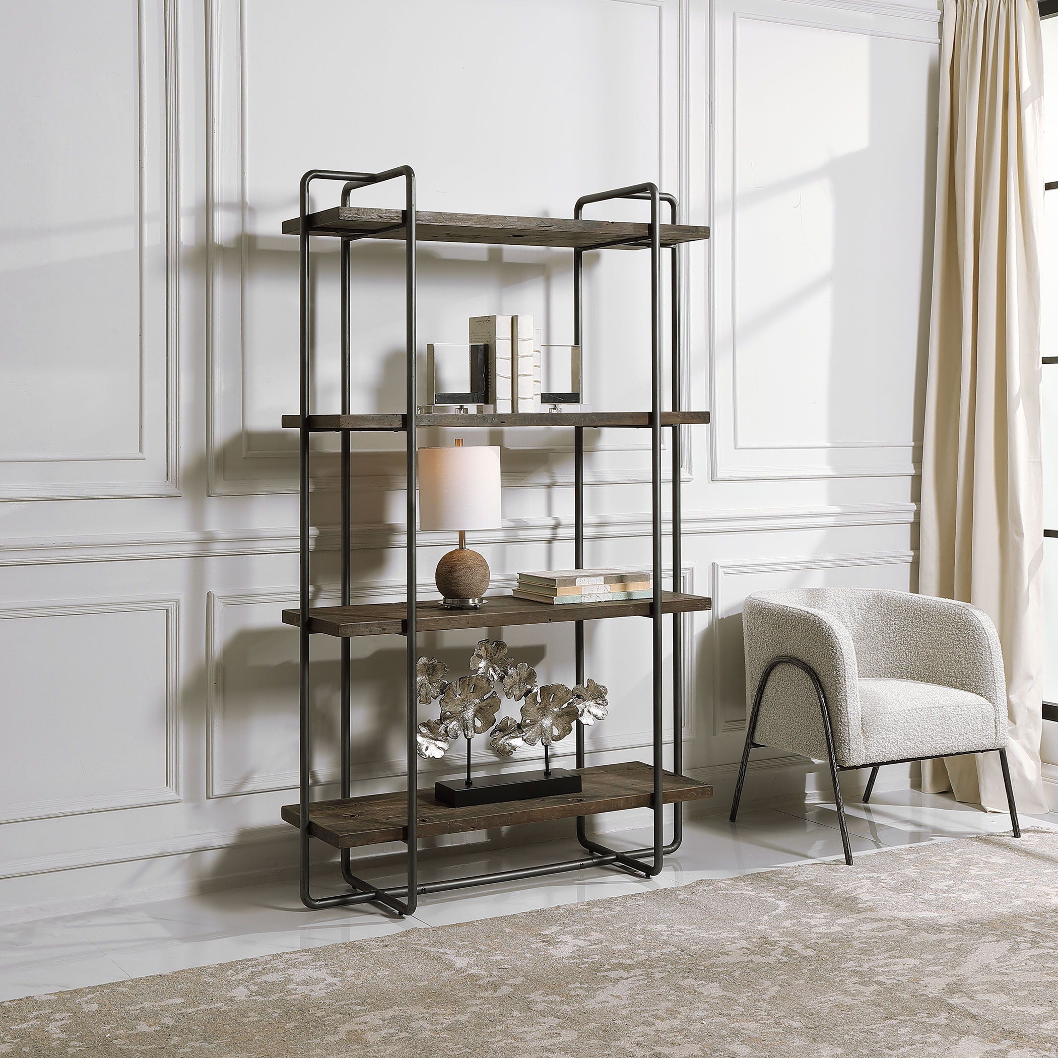 Stilo - Urban Industrial Etagere - Dark Brown - Image 3