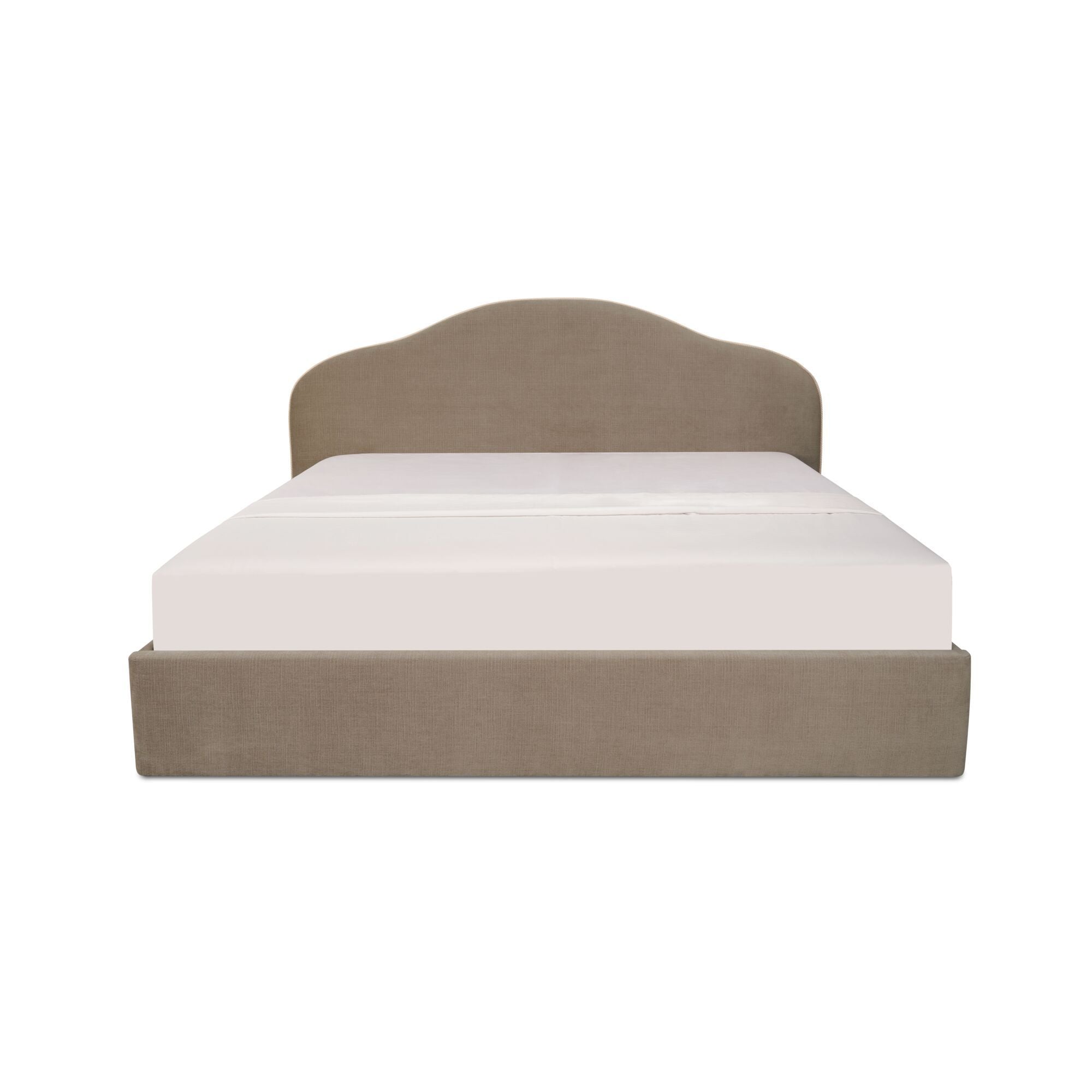 Maggie – King Storage Bed – Taupe