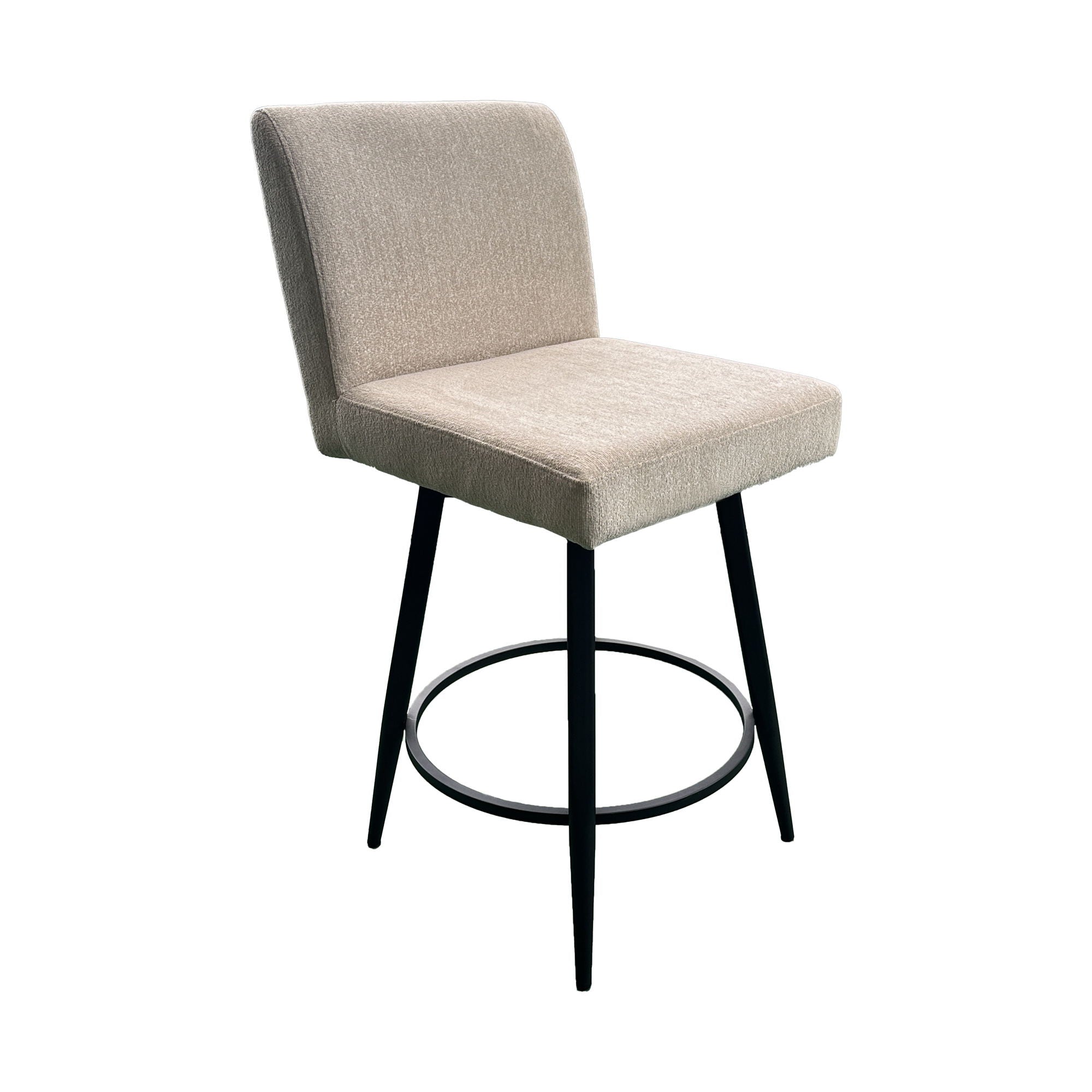 Metal Base Barstools – Barstool With Parsons Seat – Champagne