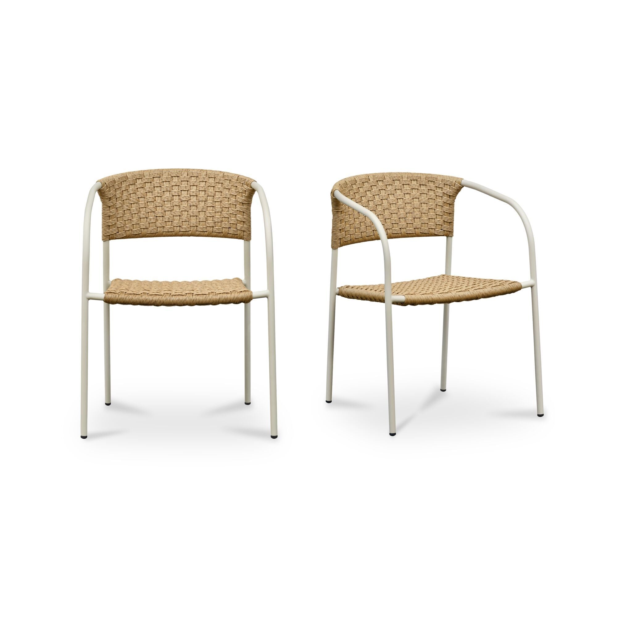Zola - Outdoor Dining Chair (Set of 2) - Natural - Image 1
