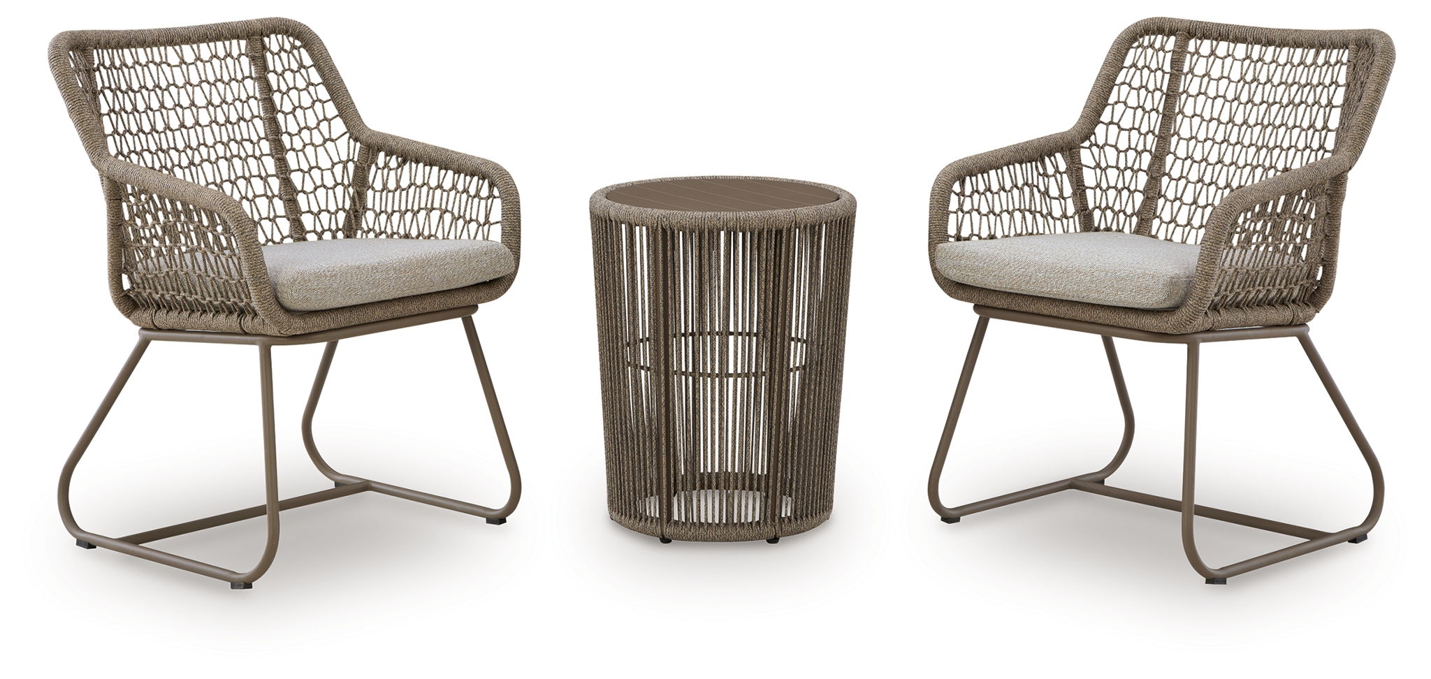 Majors Beach - Outdoor Table And 2 Chairs (Set of 3) - Beige - Image 1