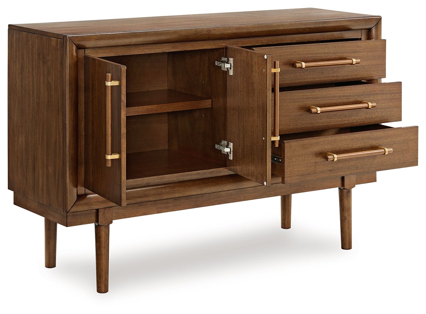 Lyncott - Dining Room Server - Brown - Image 2