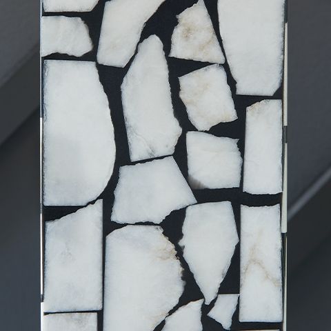 Macaria - Marble Table Lamp - White / Black - Image 2