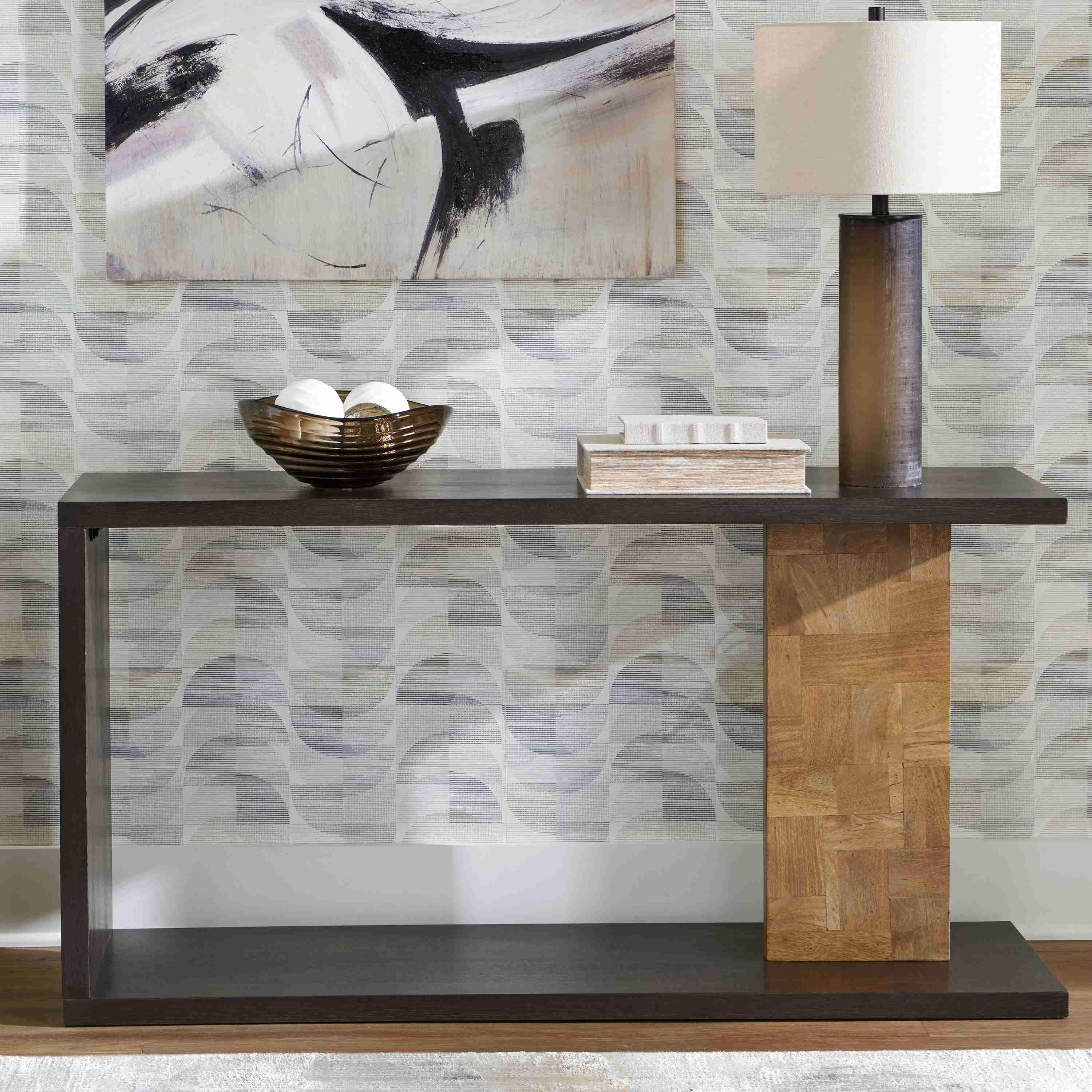 Camlett - Console Sofa Table - Brown - Image 2