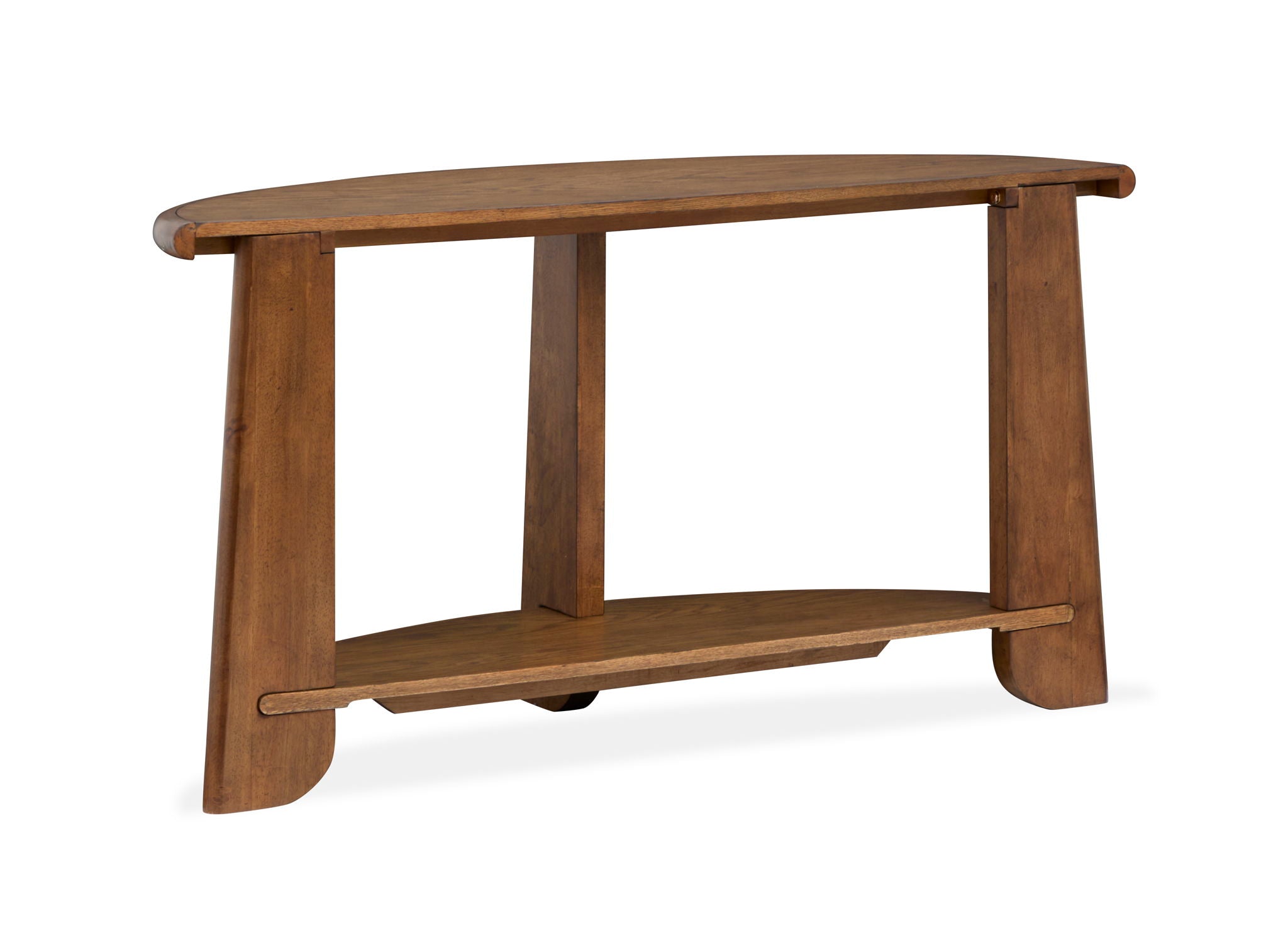 Tanner - Demilune Sofa Table - Tawny Brown - Image 3