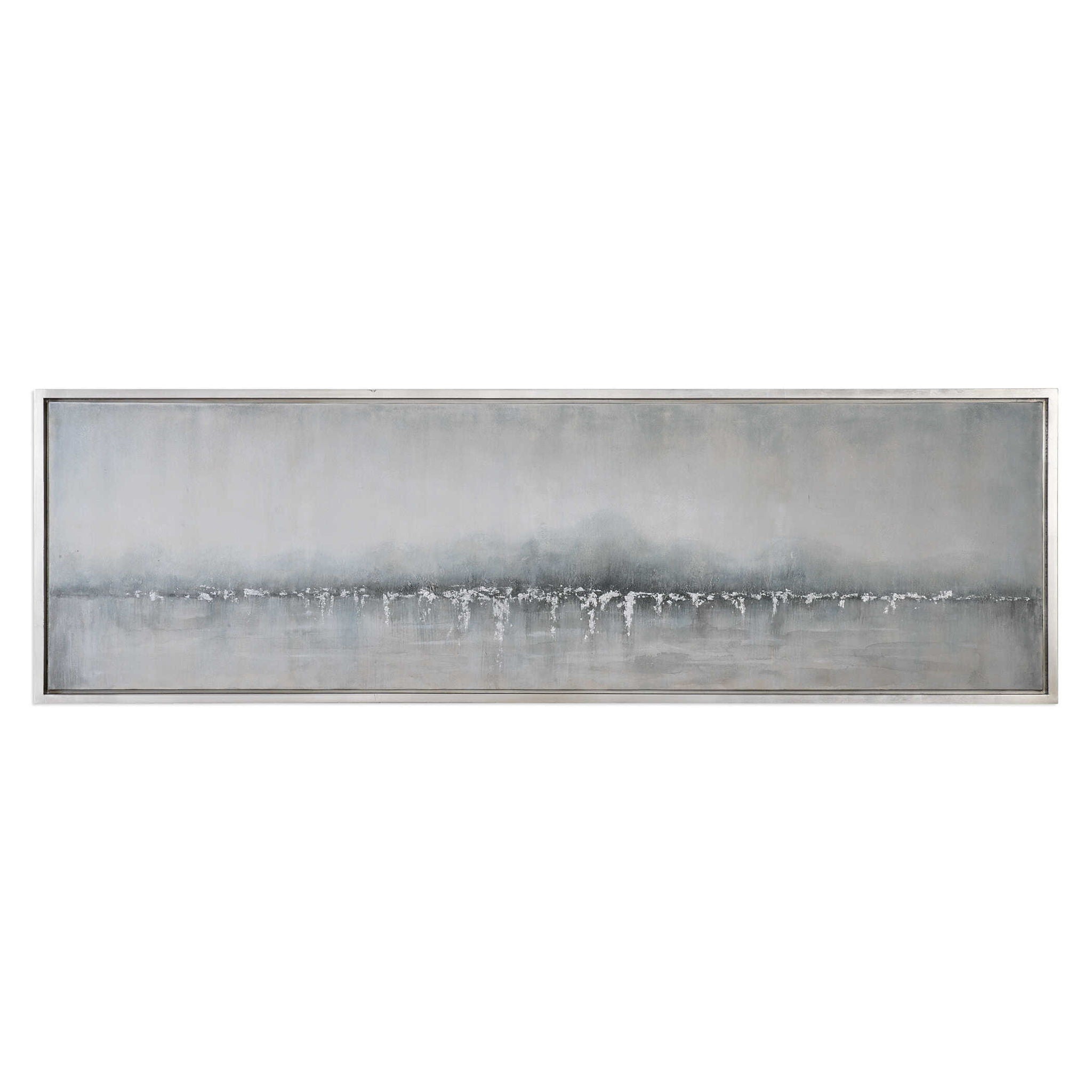 Tides Edge - Abstract Art - Dark Gray - Image 1