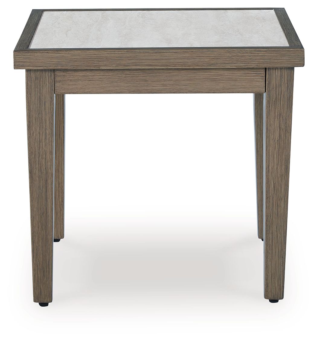Rainier Ranch - Square End Table - Brown / Beige - Image 3