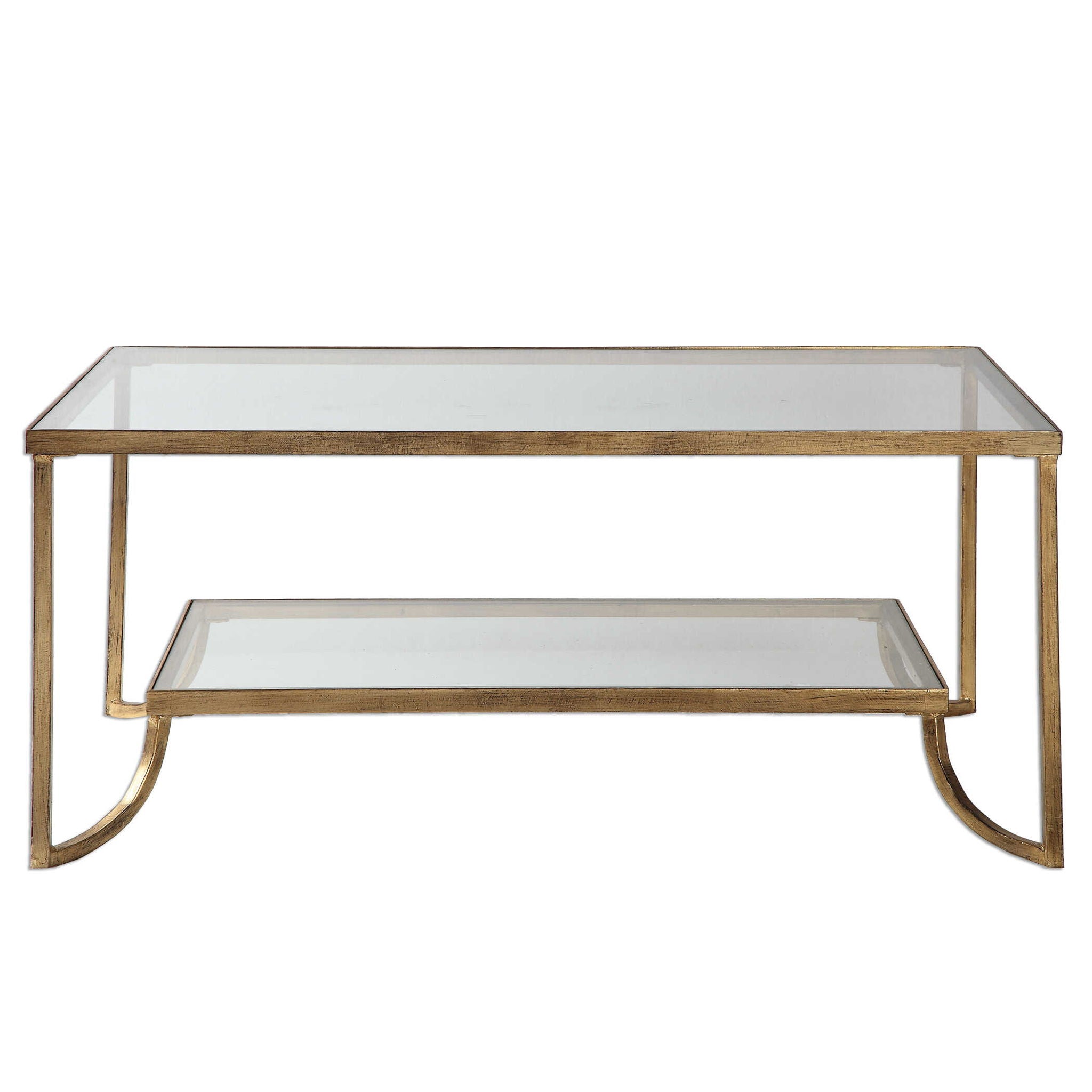 Katina - Leaf Coffee Table - Gold - Image 1