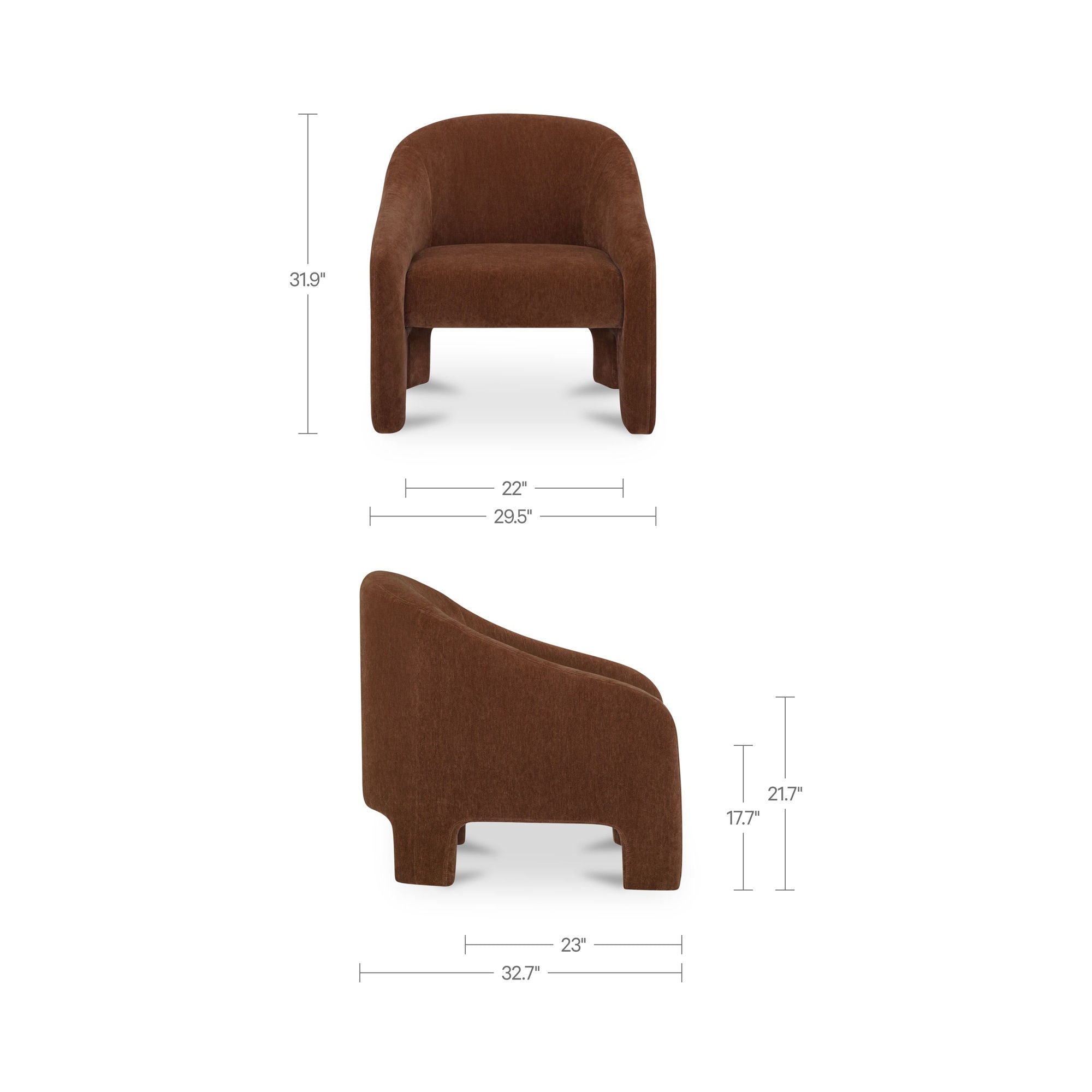 Tuva - Accent Chair - Toffee - Image 3