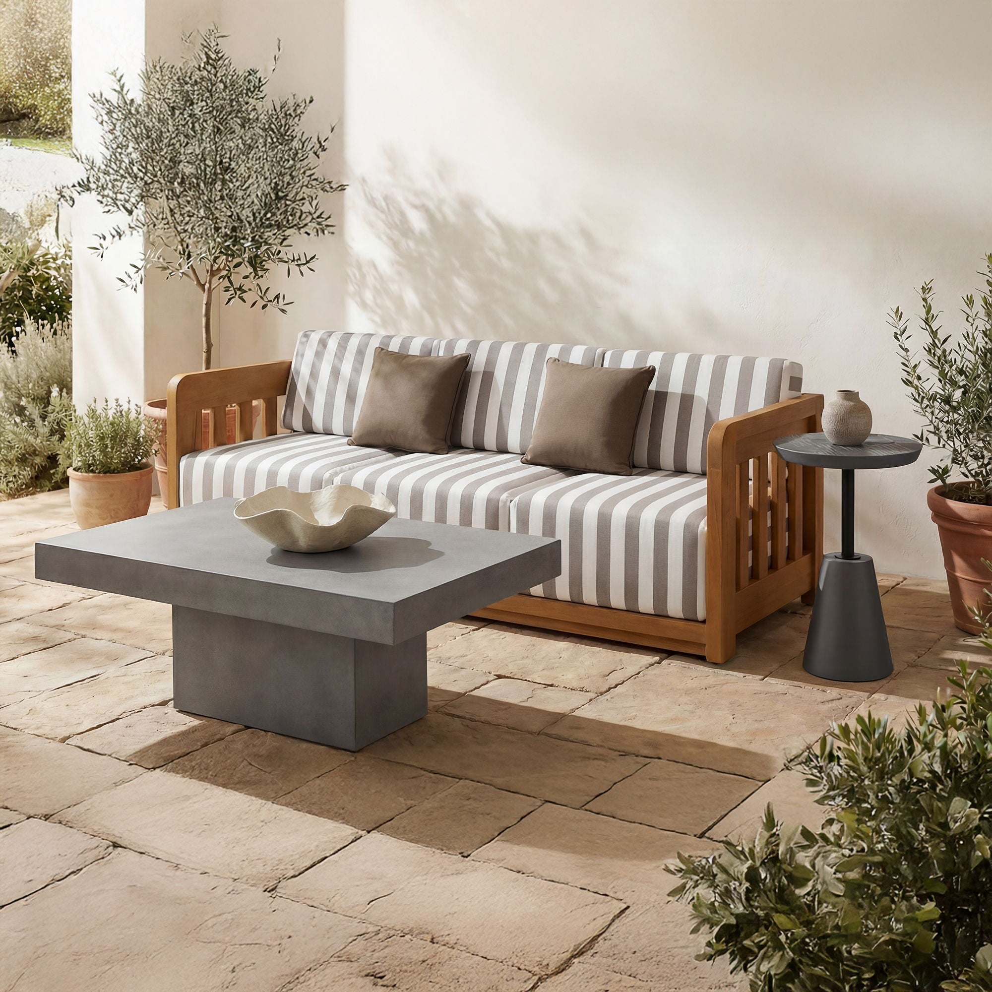 Maxima - Outdoor Coffee Table - Cement - Image 2