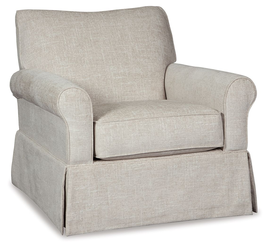 Searcy - Swivel Glider Accent Chair - Quartz - Image 1