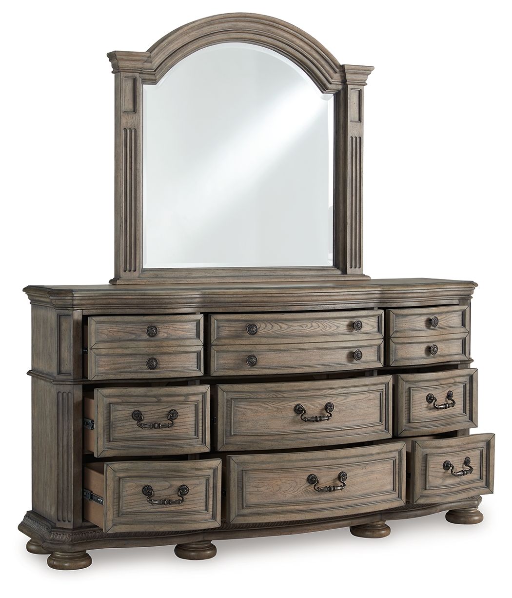 Ardenfield - Dresser And Mirror - Light Brown - Image 3