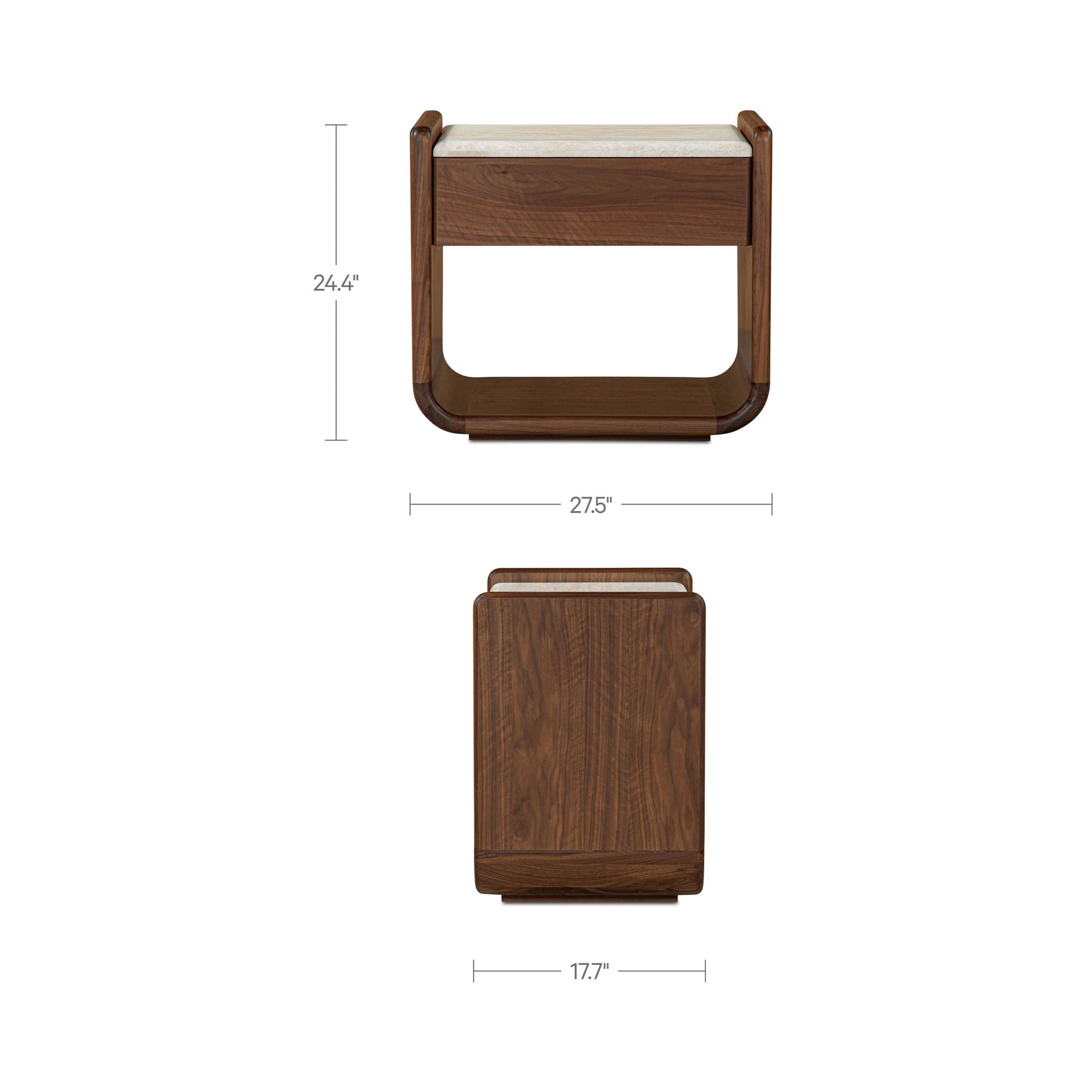 Enns - Nightstand - Dark Brown - Image 2