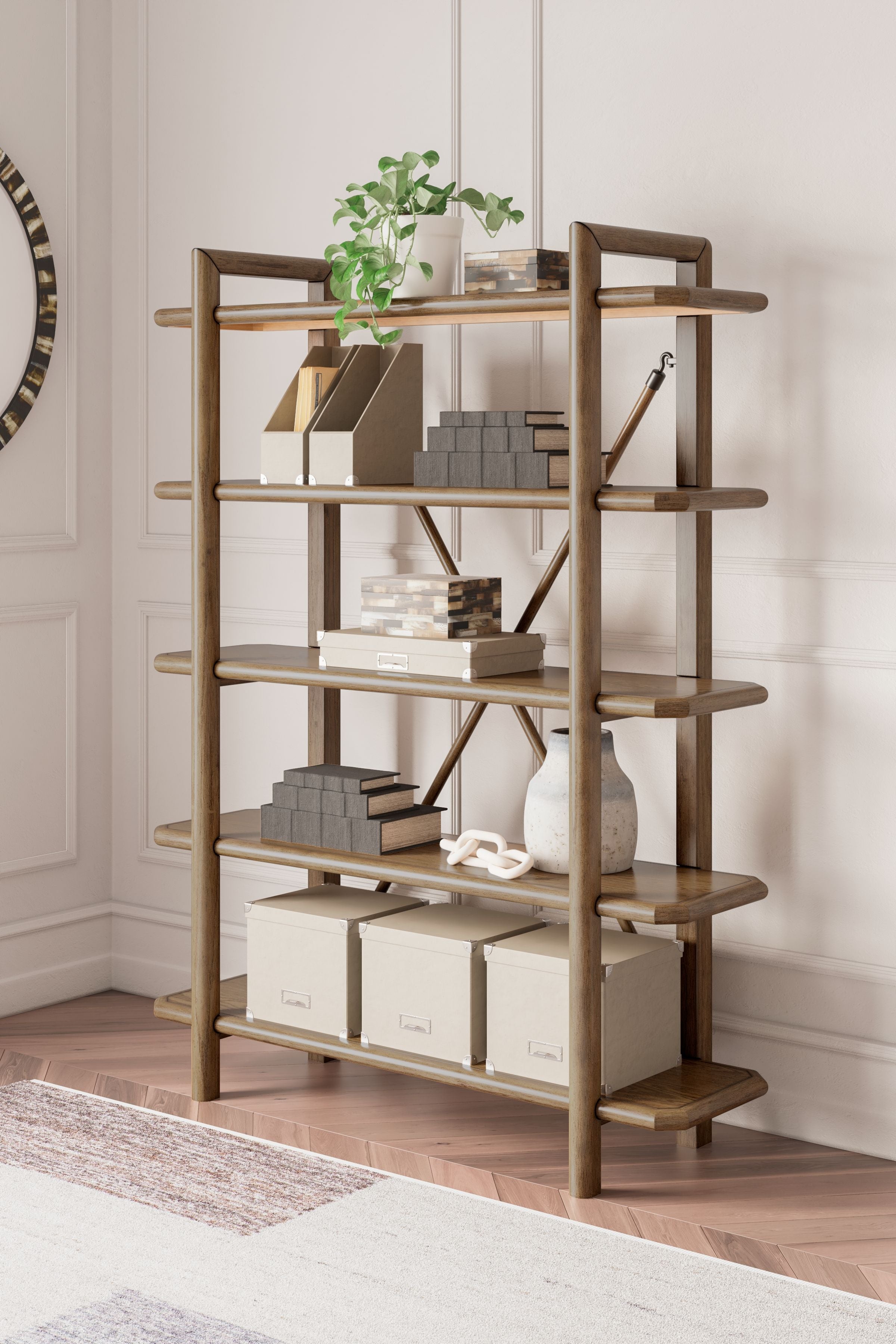 Roanhowe - Bookcase - Brown - Image 2