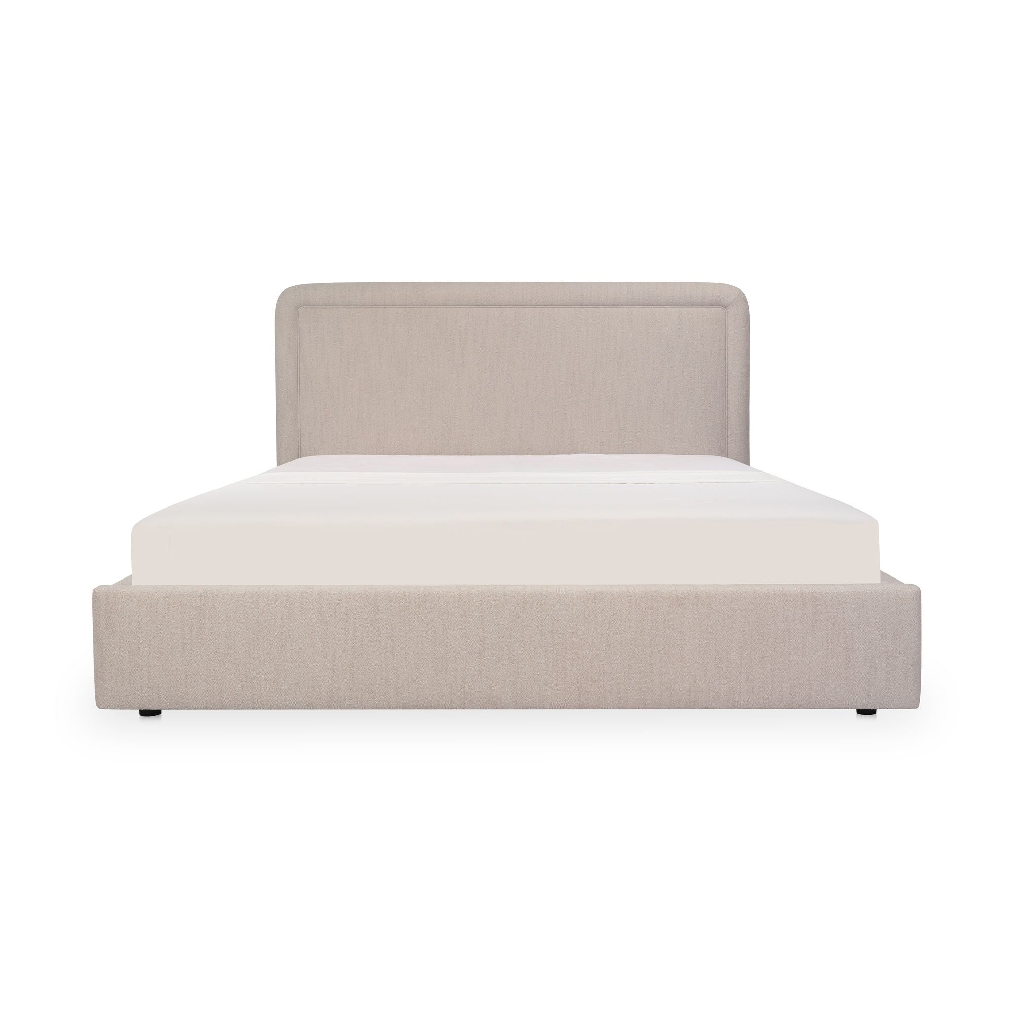 Simon – Queen Storage Bed – Flecked Beige