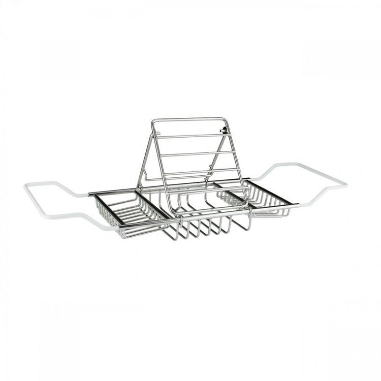 Caddy with Reading Rack Chrome Stainless Steel