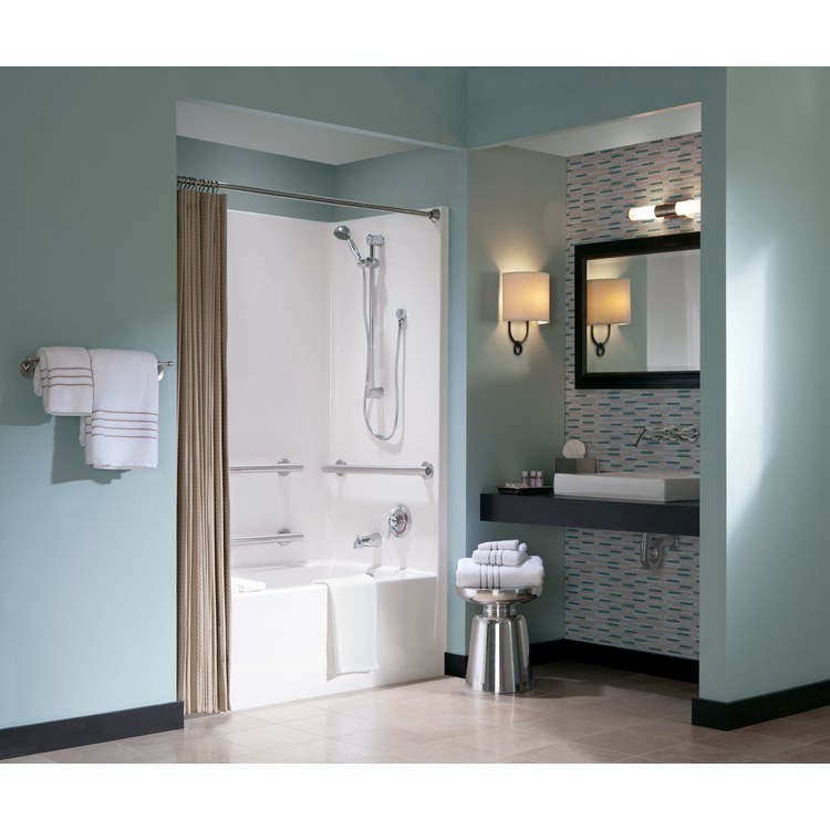 Tub and Shower Module 60 x 33-1/4 Inch Acrylic Right Drain White 1 Piece FreedomLine - Image 2