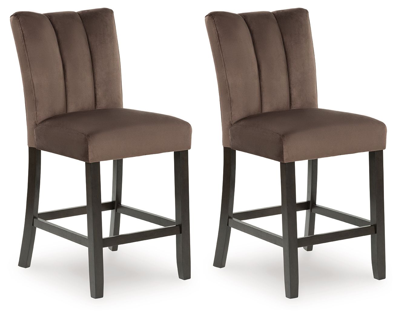 Jeshina – Upholstered Barstool (Set of 2) – Mocha