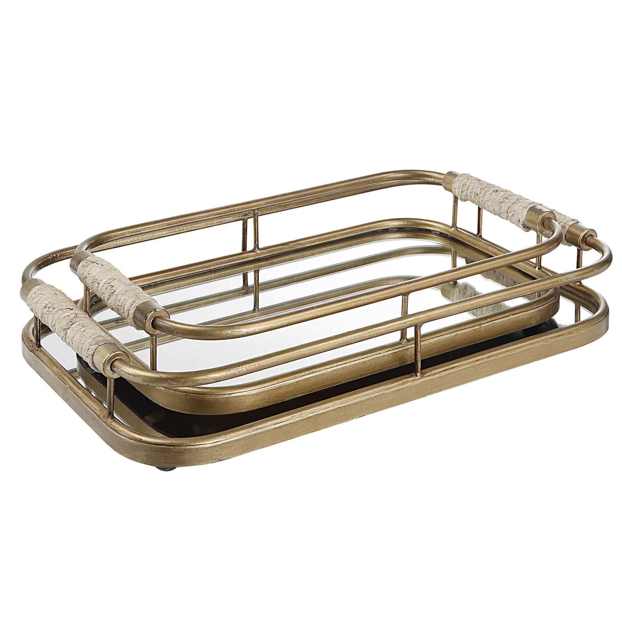 Rosea - Trays (Set of 2) - Brushed Gold - Image 3