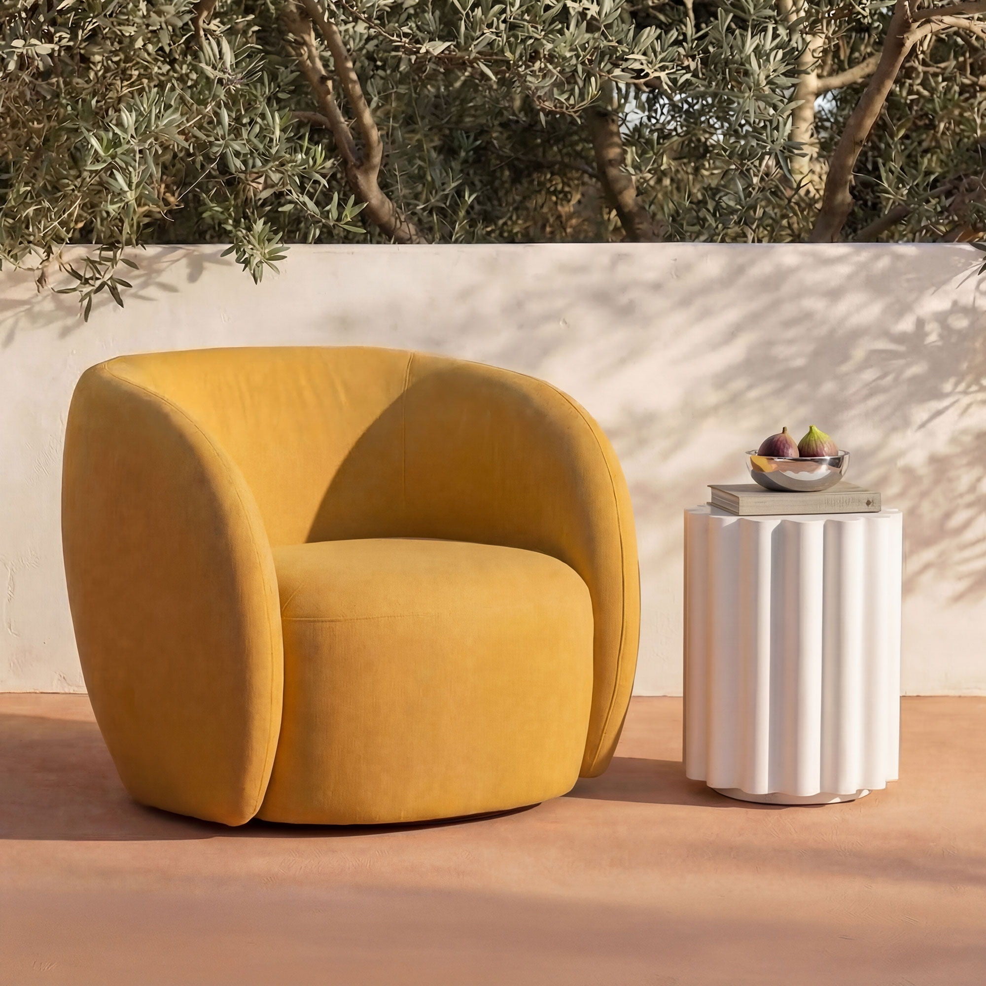 Rae - Outdoor Accent Chair - Orange - Image 2