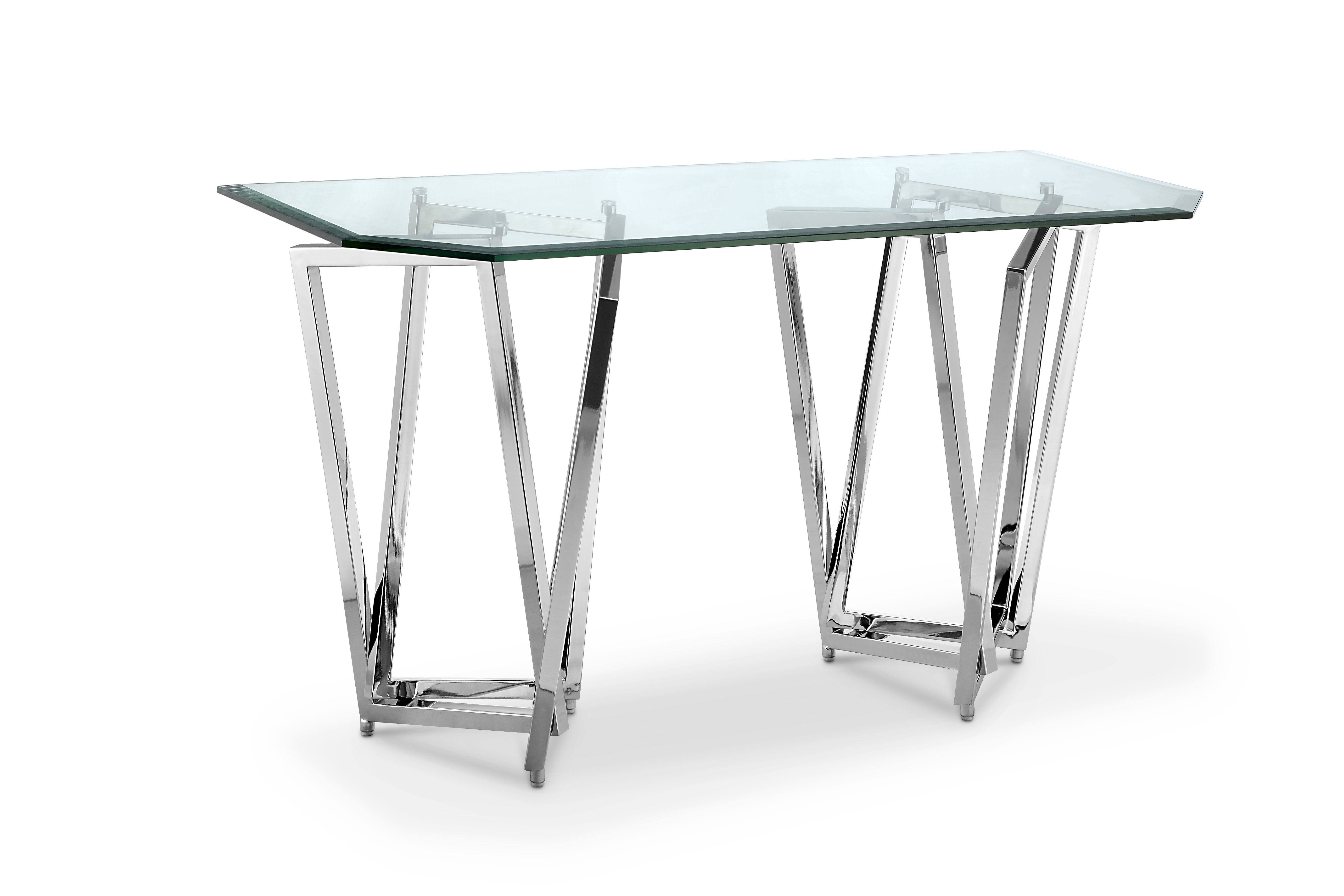Lenox Square - Rectangular Sofa Table - Nickel - Image 2