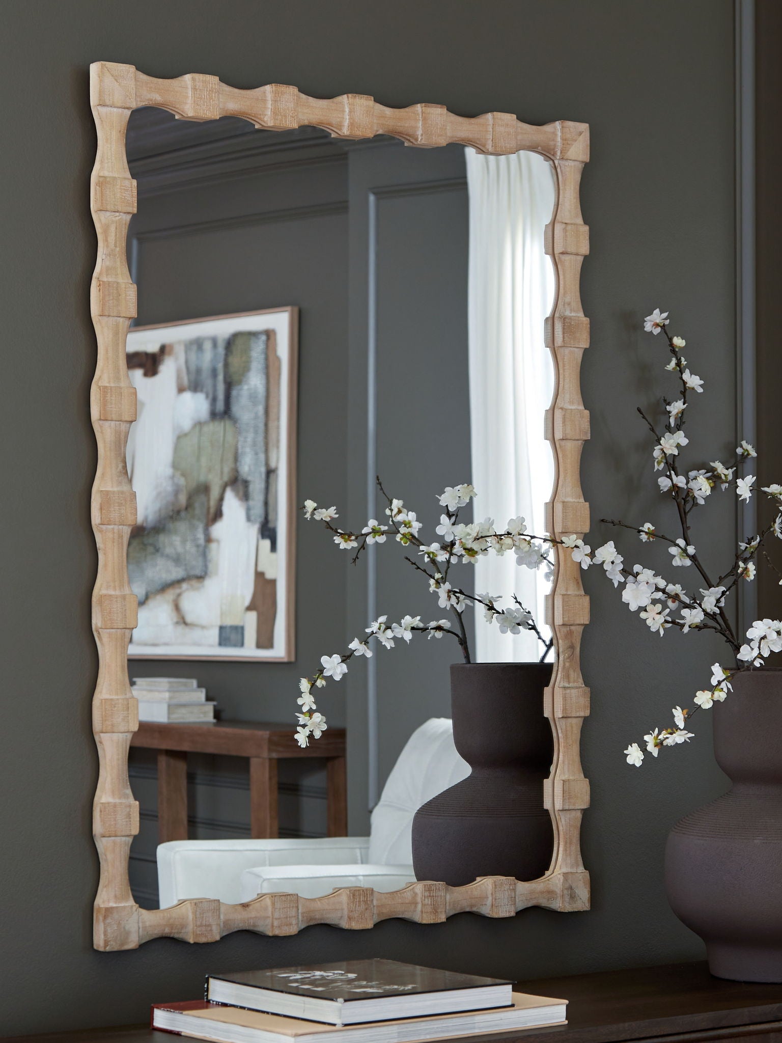 Acelmore - Accent Mirror - Light Brown - Image 3