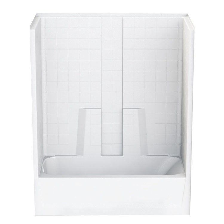 Tub and Shower Module 60 x 30 x 72 Inch Acrylic Right Drain White Tub-Shower