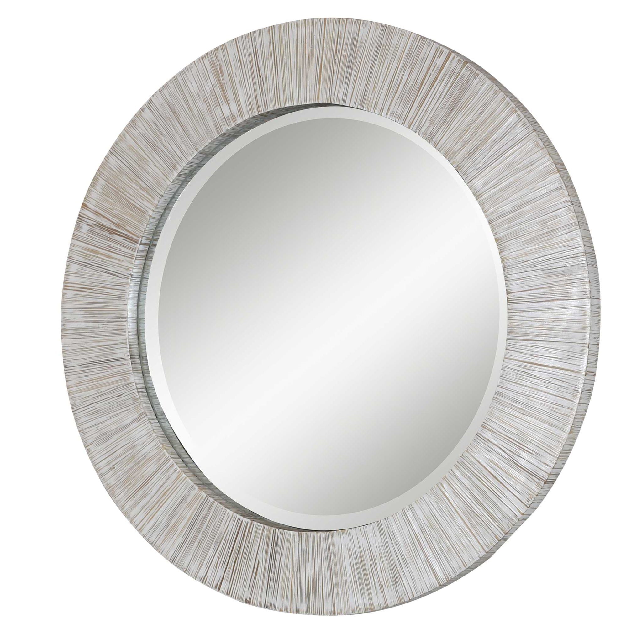 Repose - Round Mirror - Whitewash - Image 3