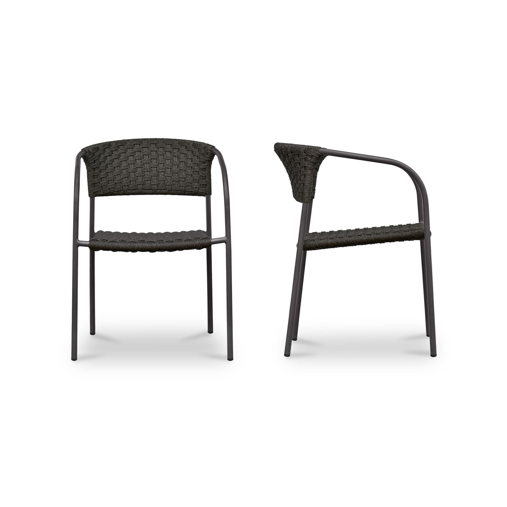 Zola - Outdoor Dining Chair (Set of 2) - Dark Brown - Image 3