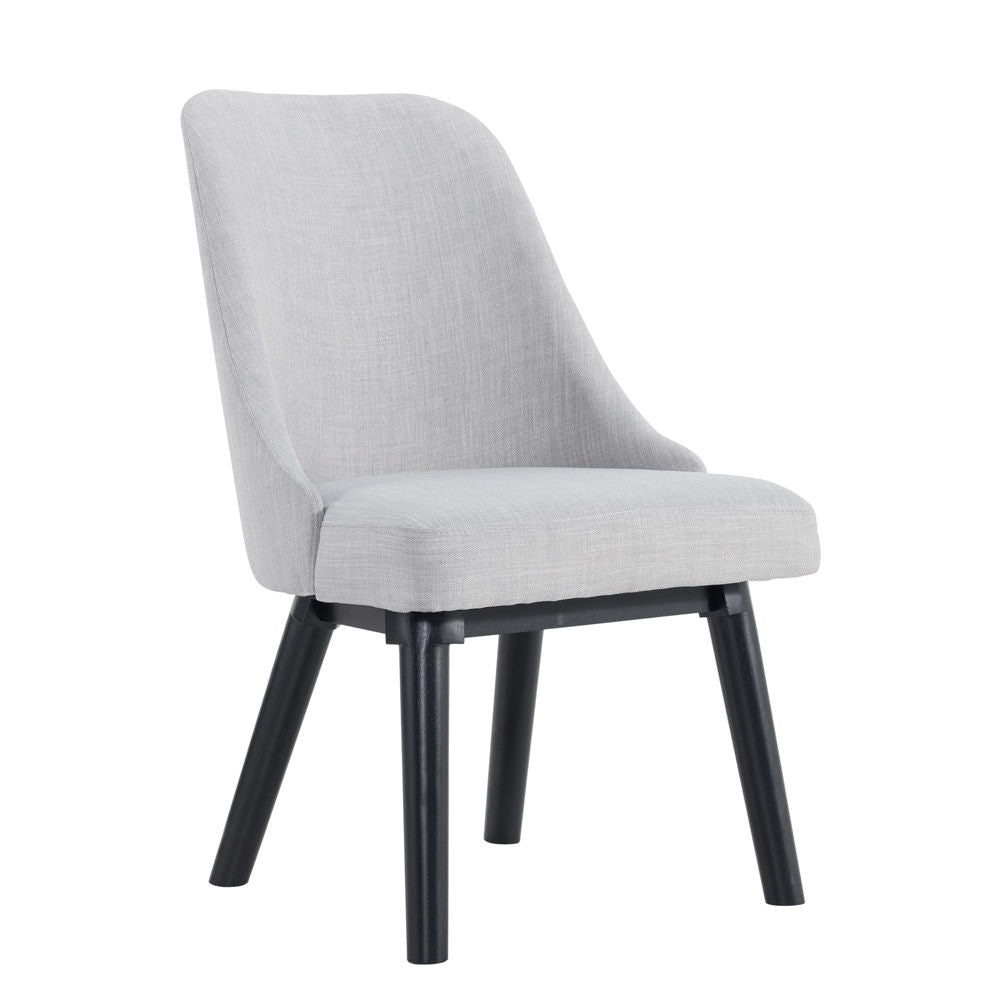 Foundry – Upholstered Chair – Brushed Pewter
