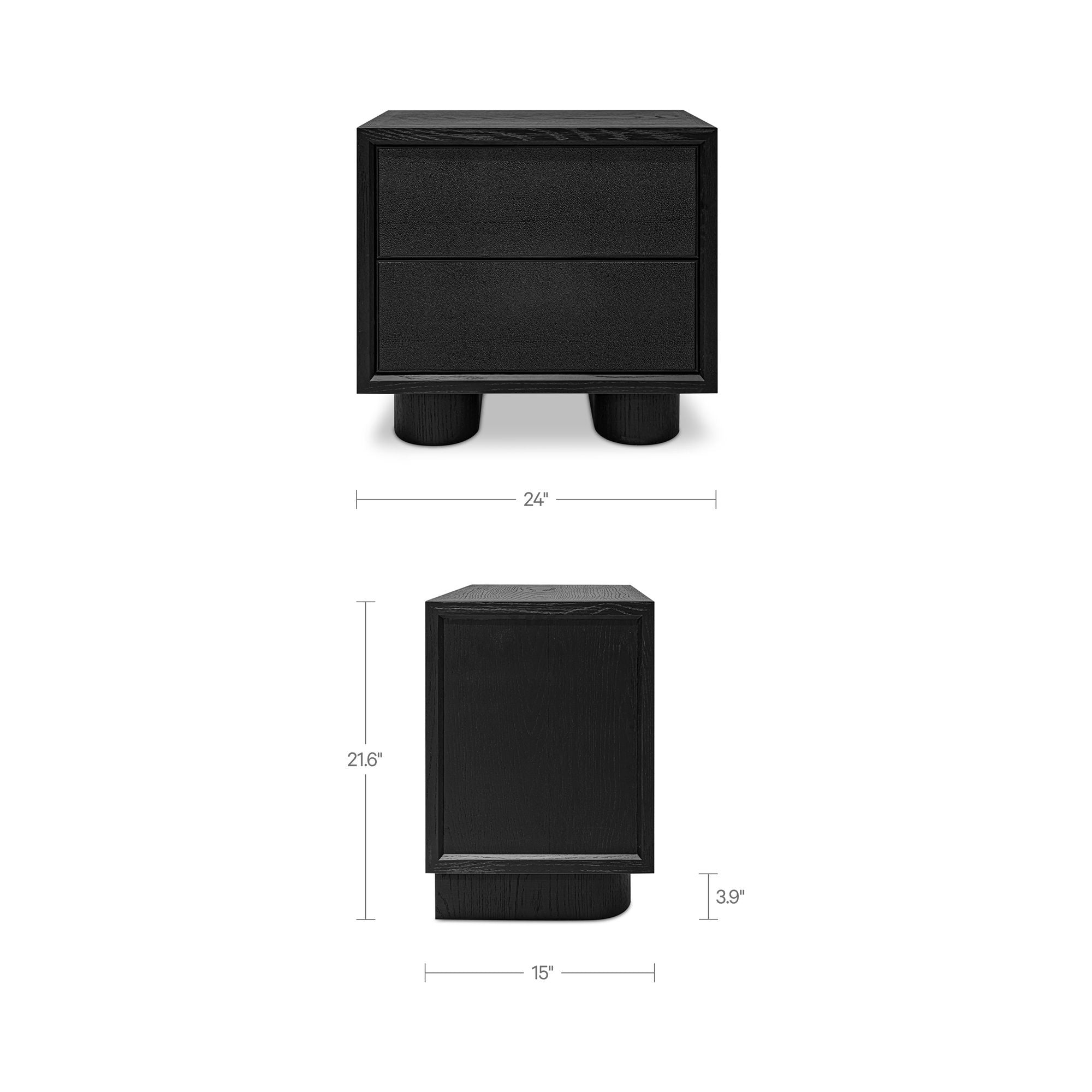 Marcelle - Accent Nightstand - Black - Image 2