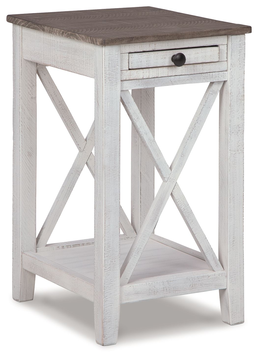 Adalane – Accent Table – White / Gray