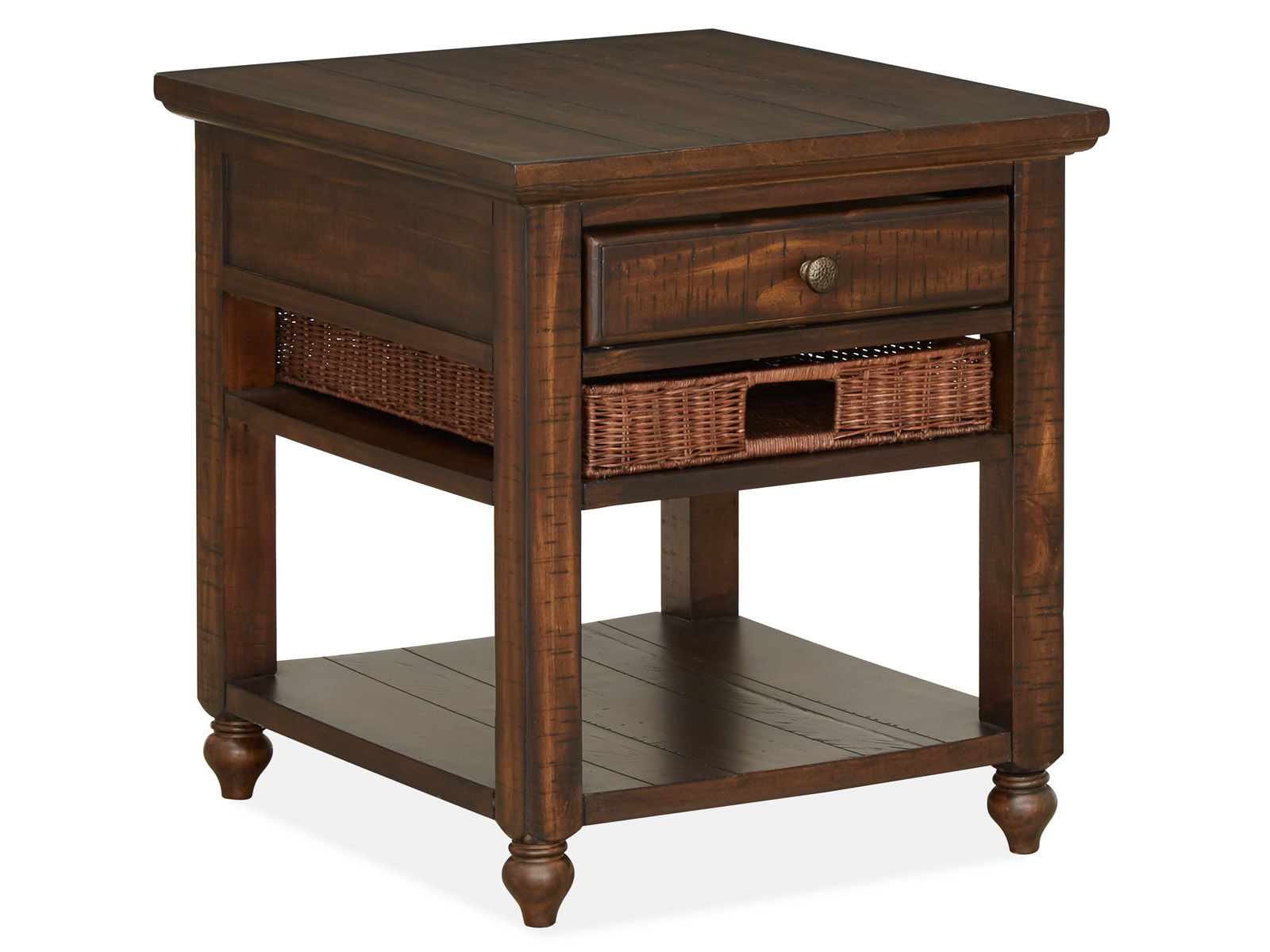 Cottage Lane – Wood Rectangular End Table – Coffee