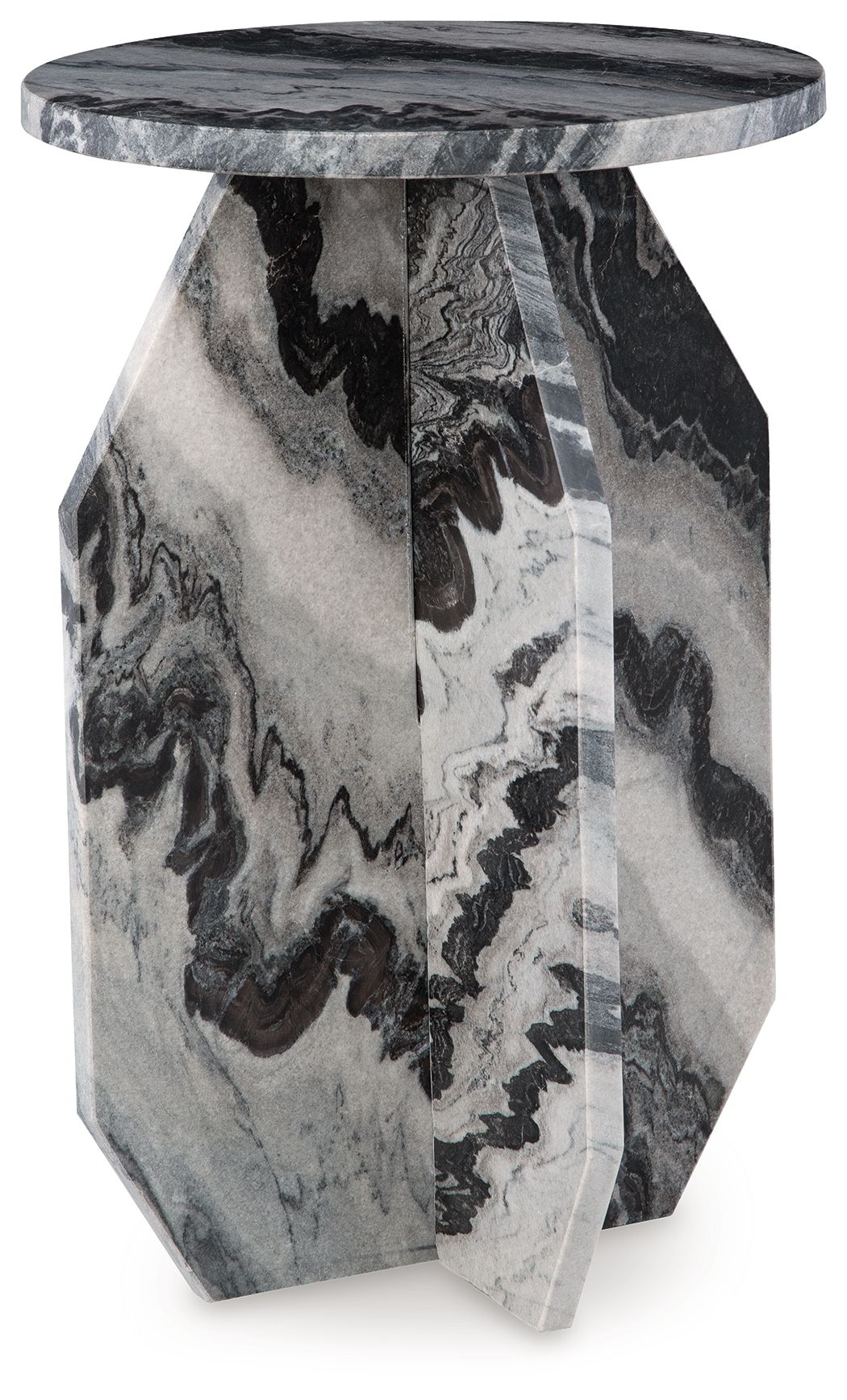 Wrenlane - Accent Table - Black / White / Taupe - Image 1