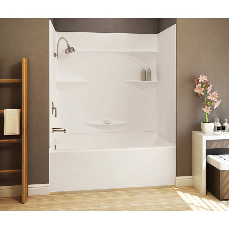 Tub and Shower Module 60 x 30 x 76 Inch Acrylic Right Drain White 4 Piece - Image 2