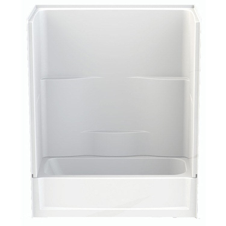 Tub and Shower Module 60 x 30 x 72 Inch Acrylic Right Drain White 2 Piece Tub-Shower