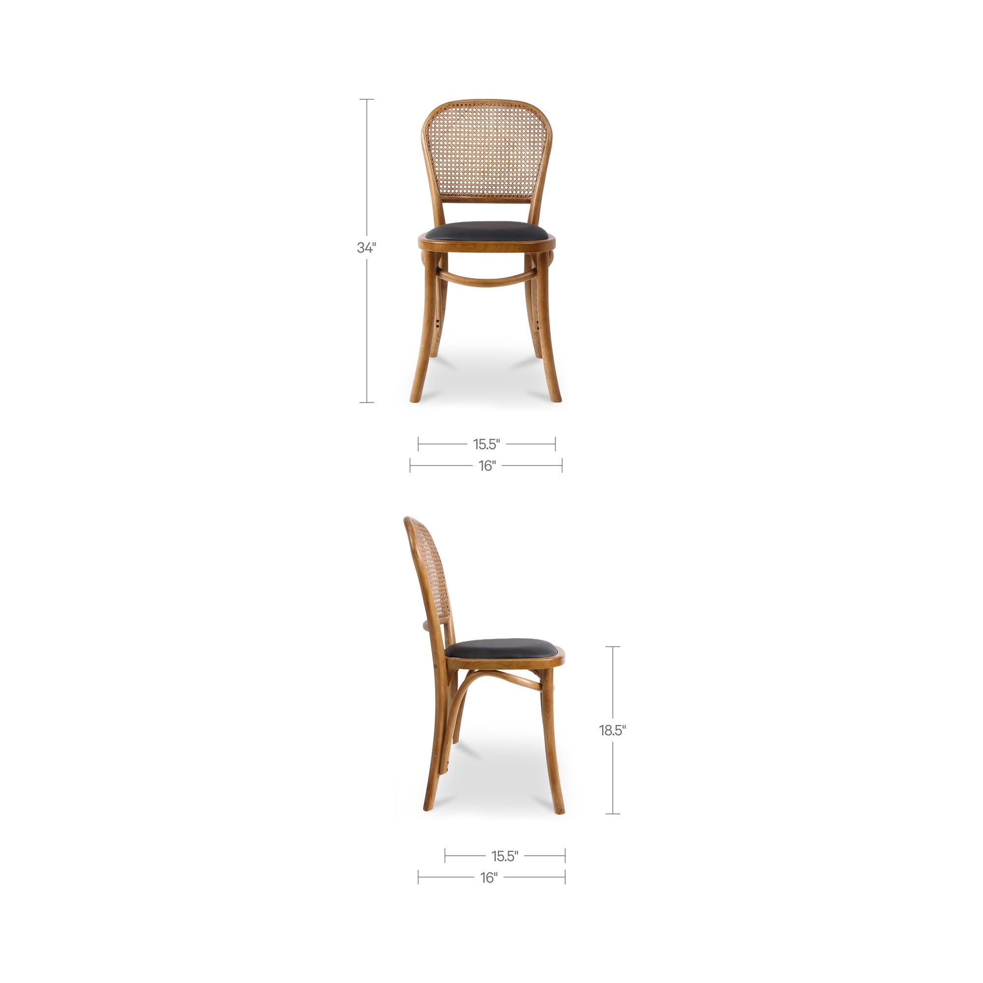 Bedford - Dining Chair (Set of 2) - Light Brown - Image 2