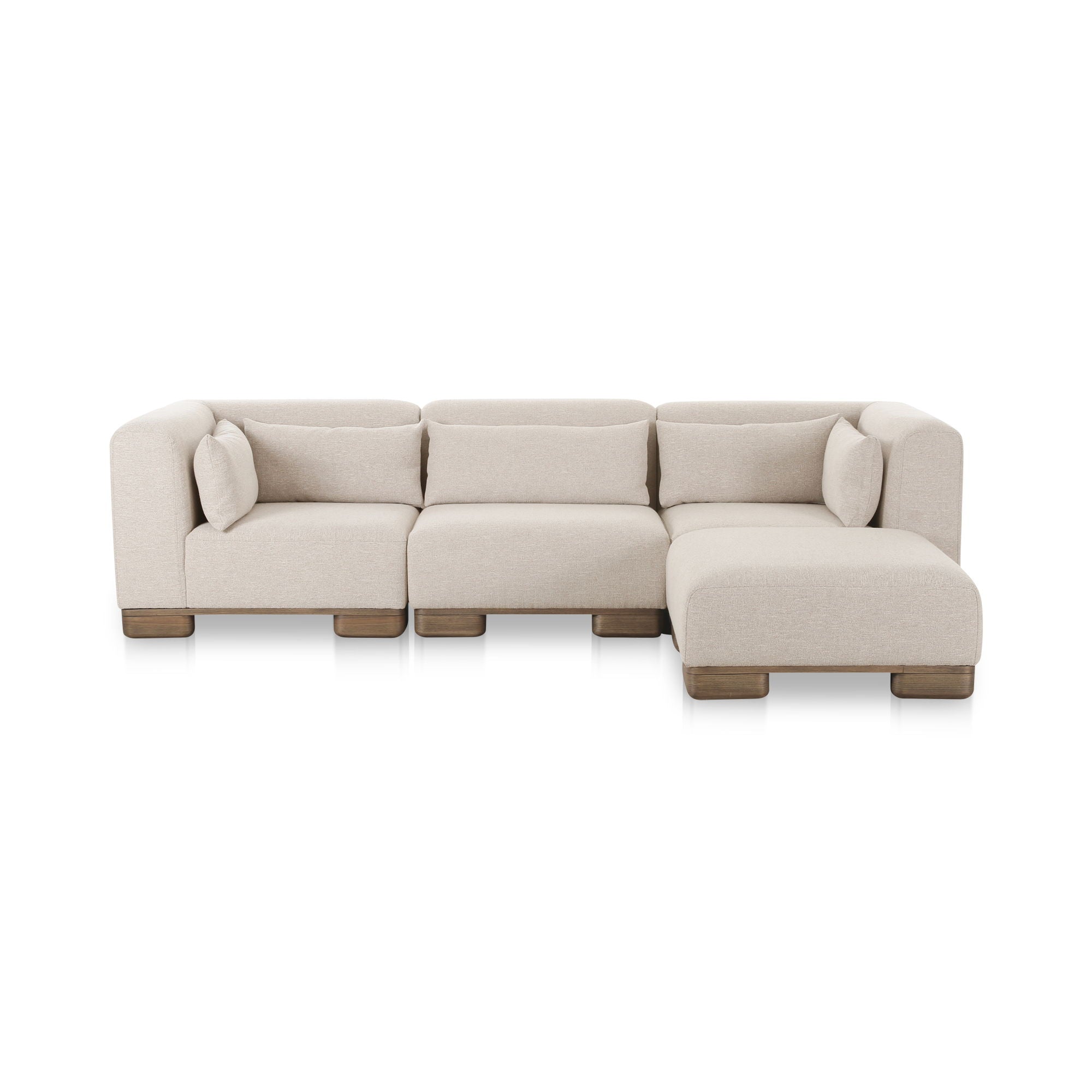June - Lounge Modular Sectional - Oatmeal - Image 1